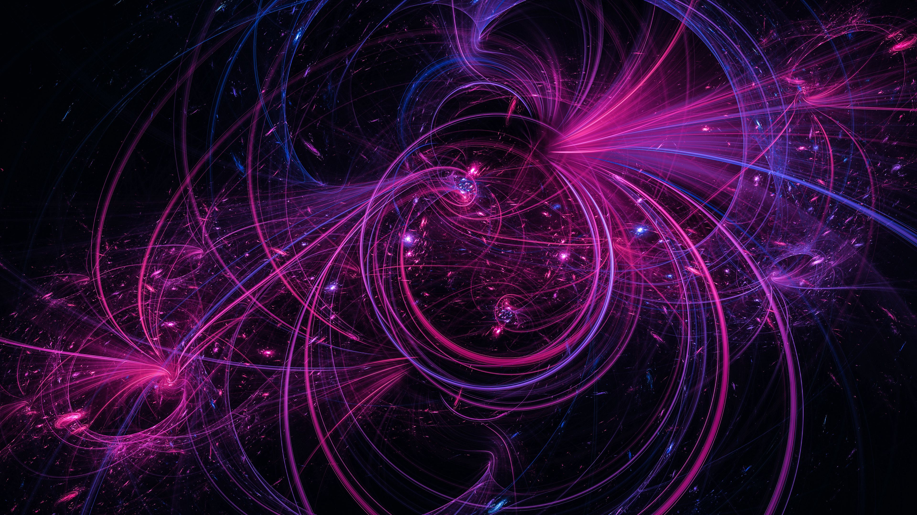 HD wallpaper confused, lines, intricate, glow, fractal, abstract