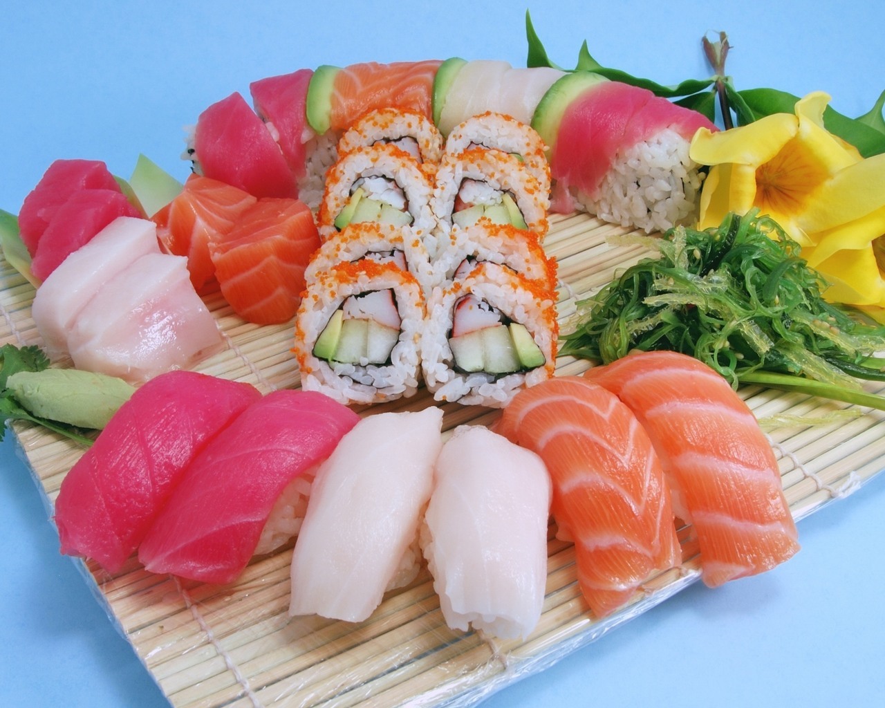 Handy-Wallpaper Lebensmittel, Sushi kostenlos herunterladen.