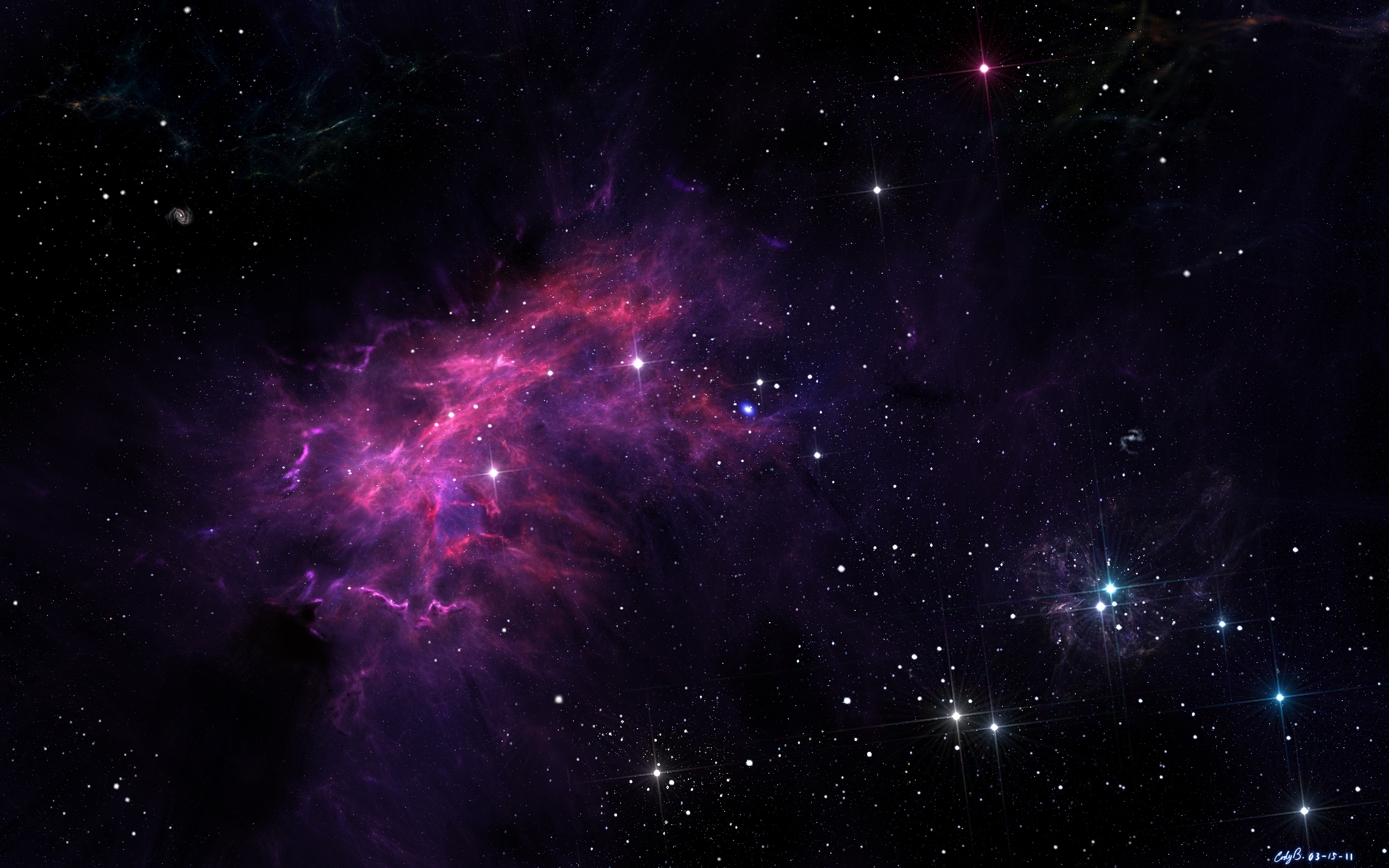 galaxy, nebula, universe, stars HD wallpaper