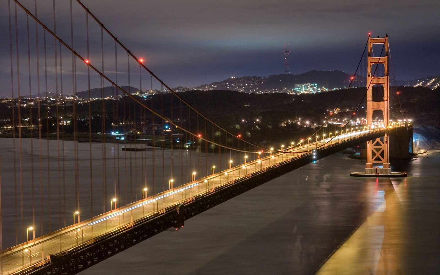 116558 免費下載壁紙 城市, 夜, 美国, 旧金山, 加洲的金门大桥, 金门 屏保和圖片
