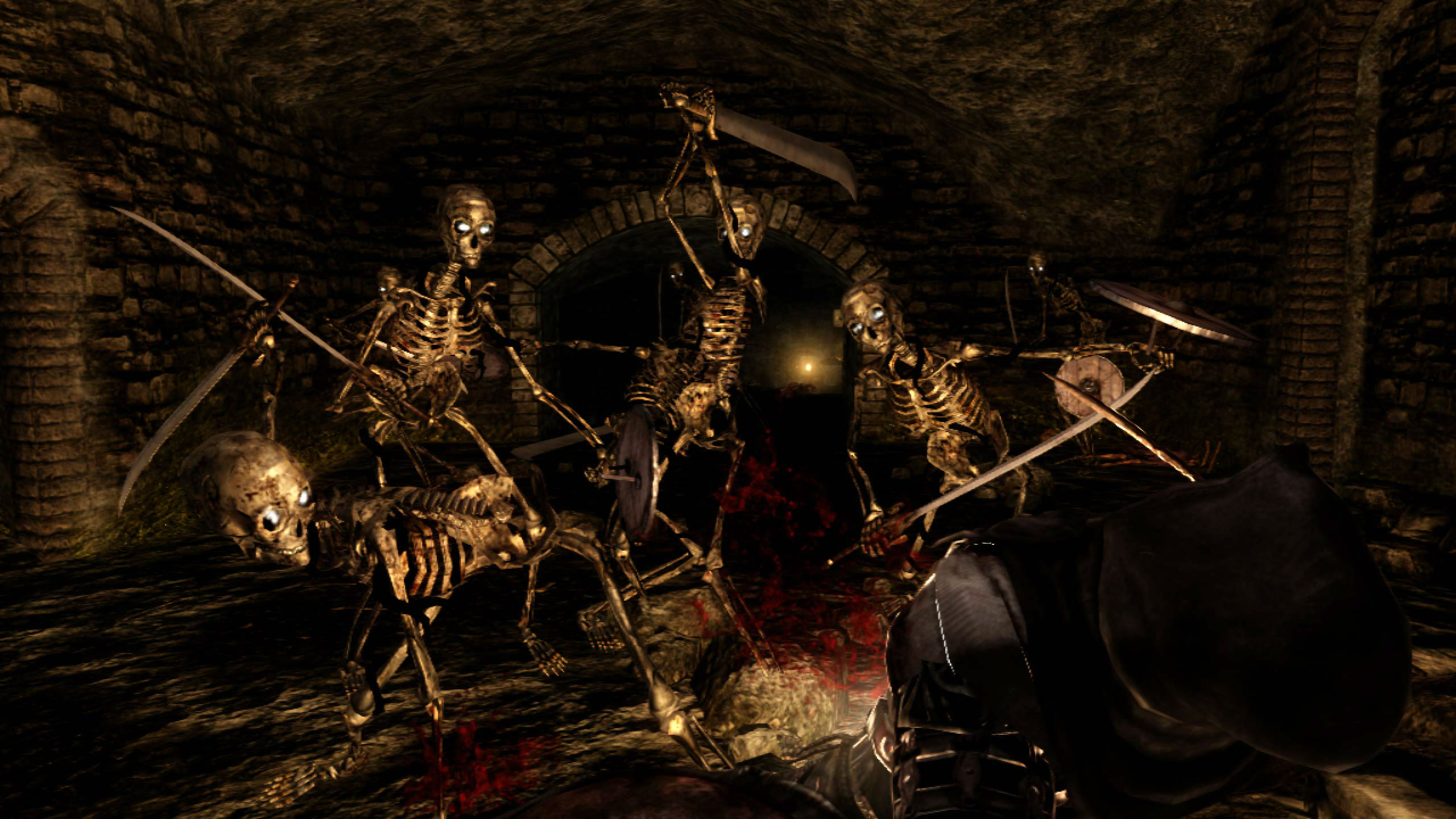 HD wallpaper video game, dark souls, skeleton, undead
