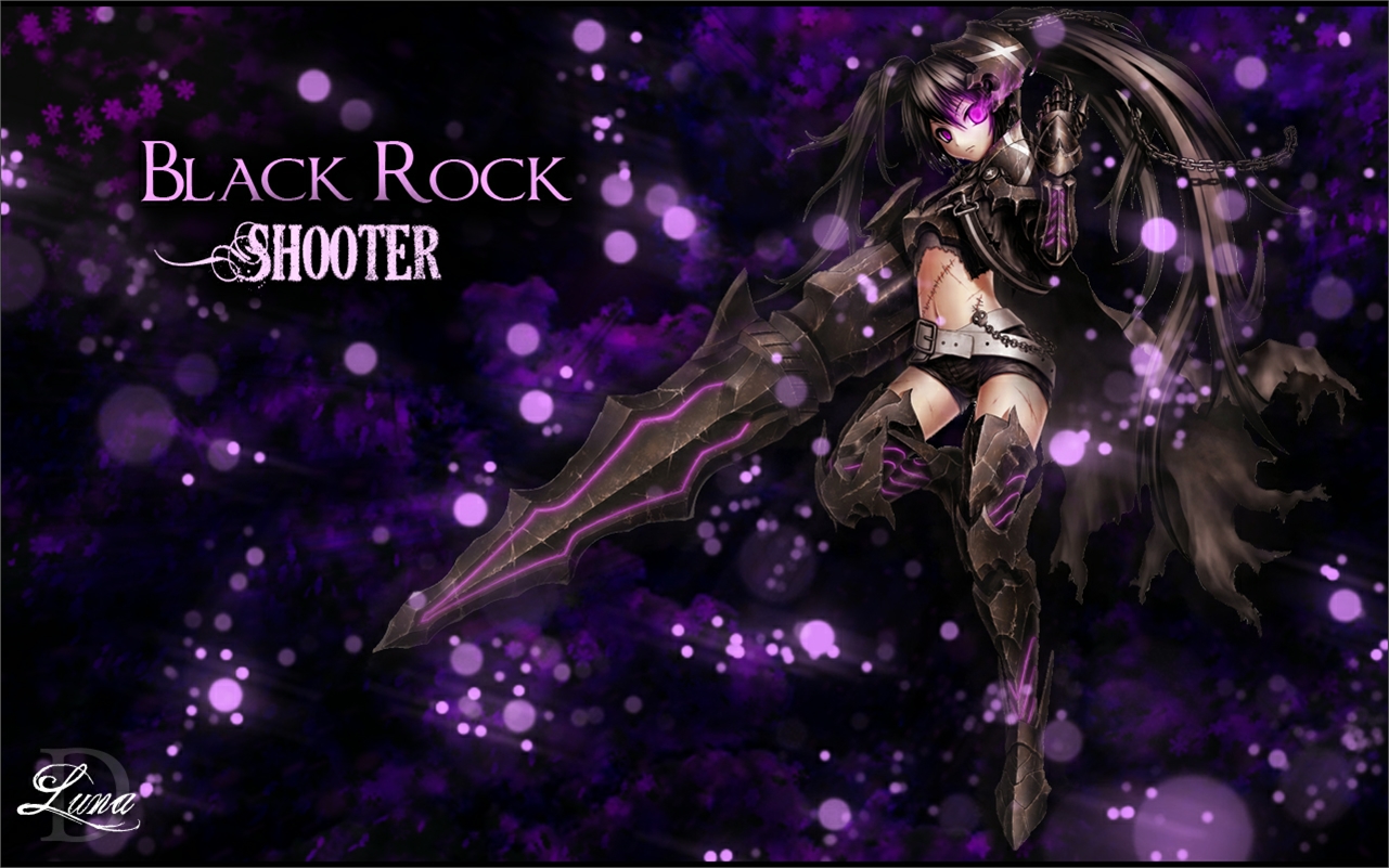 1920x1080 Background anime, black rock shooter, insane black rock shooter