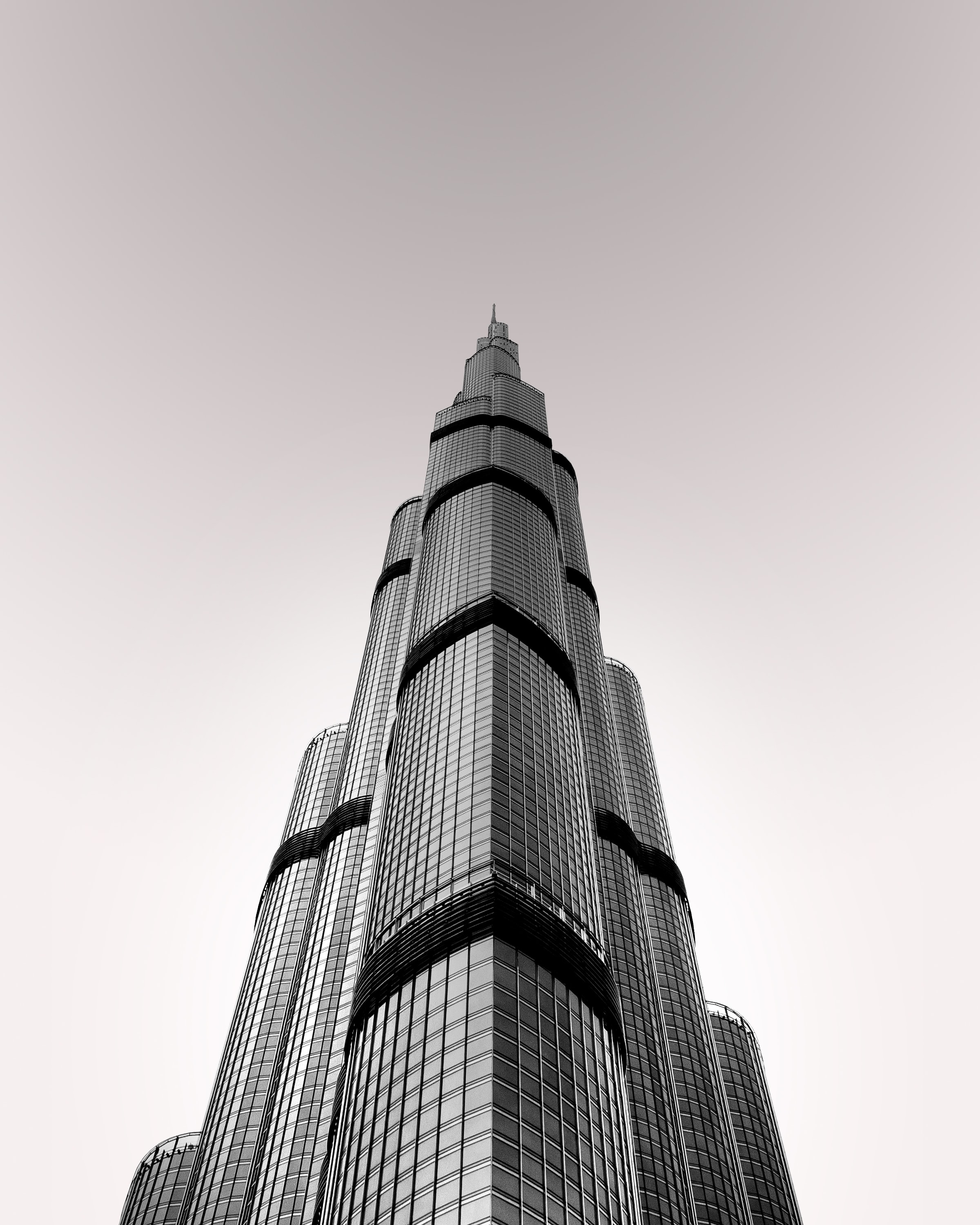 architecture, tower, building, skyscraper, minimalism, grey Full HD