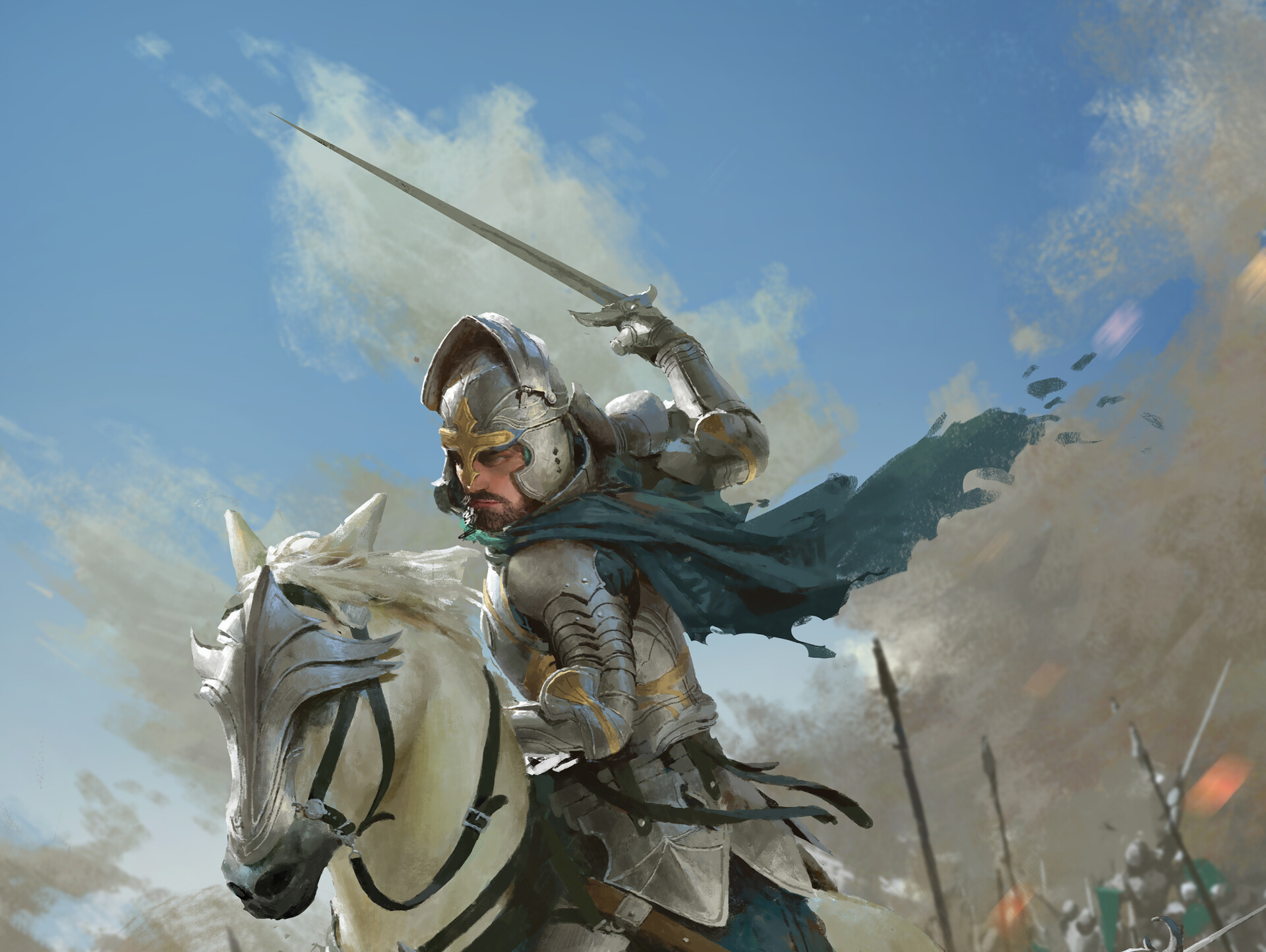 Воин на коне с небес