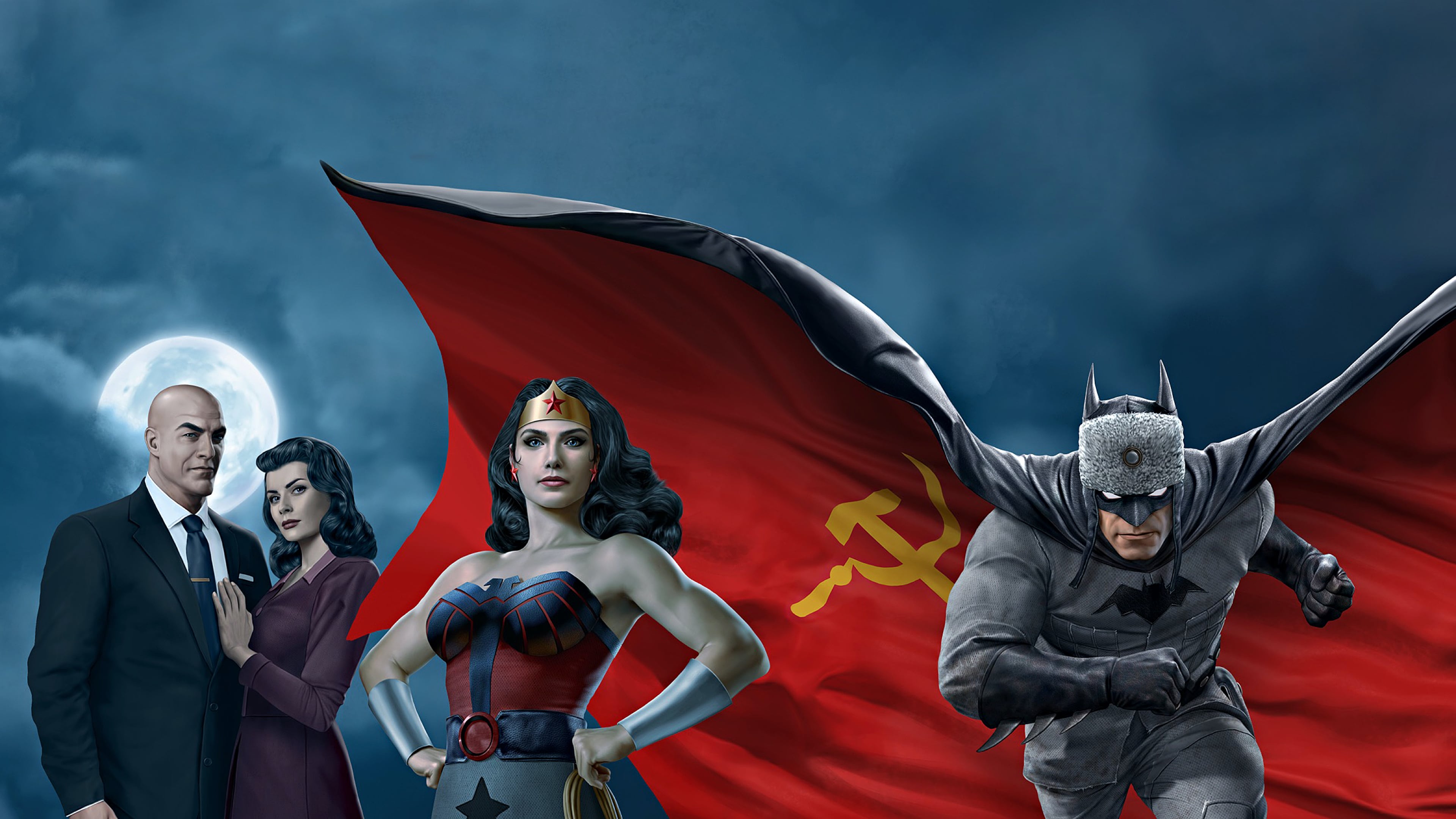 HD desktop wallpaper: Batman, Superman, Movie, Wonder Woman, Lex Luthor,  Lois Lane, Superman: Red Son download free picture #490397