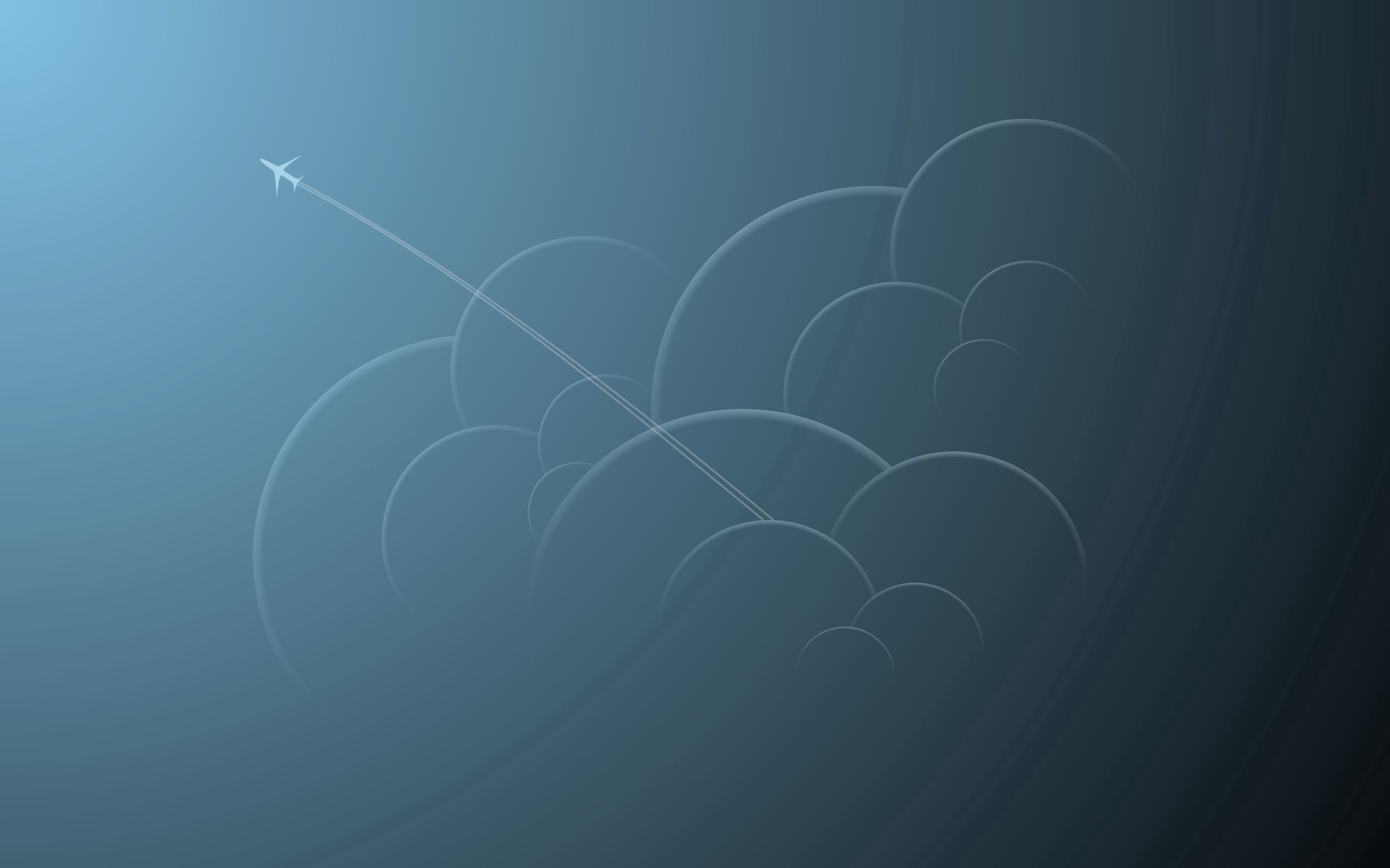 Download mobile wallpaper Clouds, Flight, Picture, Airplane, Vector, Drawing, Plane for free.