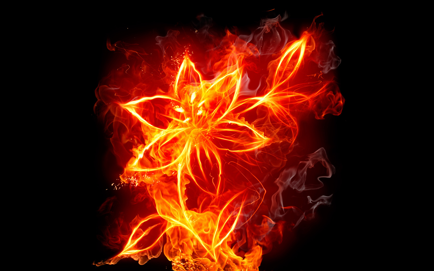 Download mobile wallpaper Flowers, Background, Art, Pictures, Fire for free.