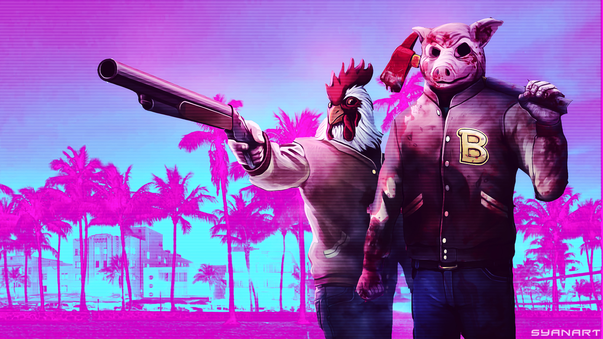 Hotline miami изображение выходит за пределы экрана