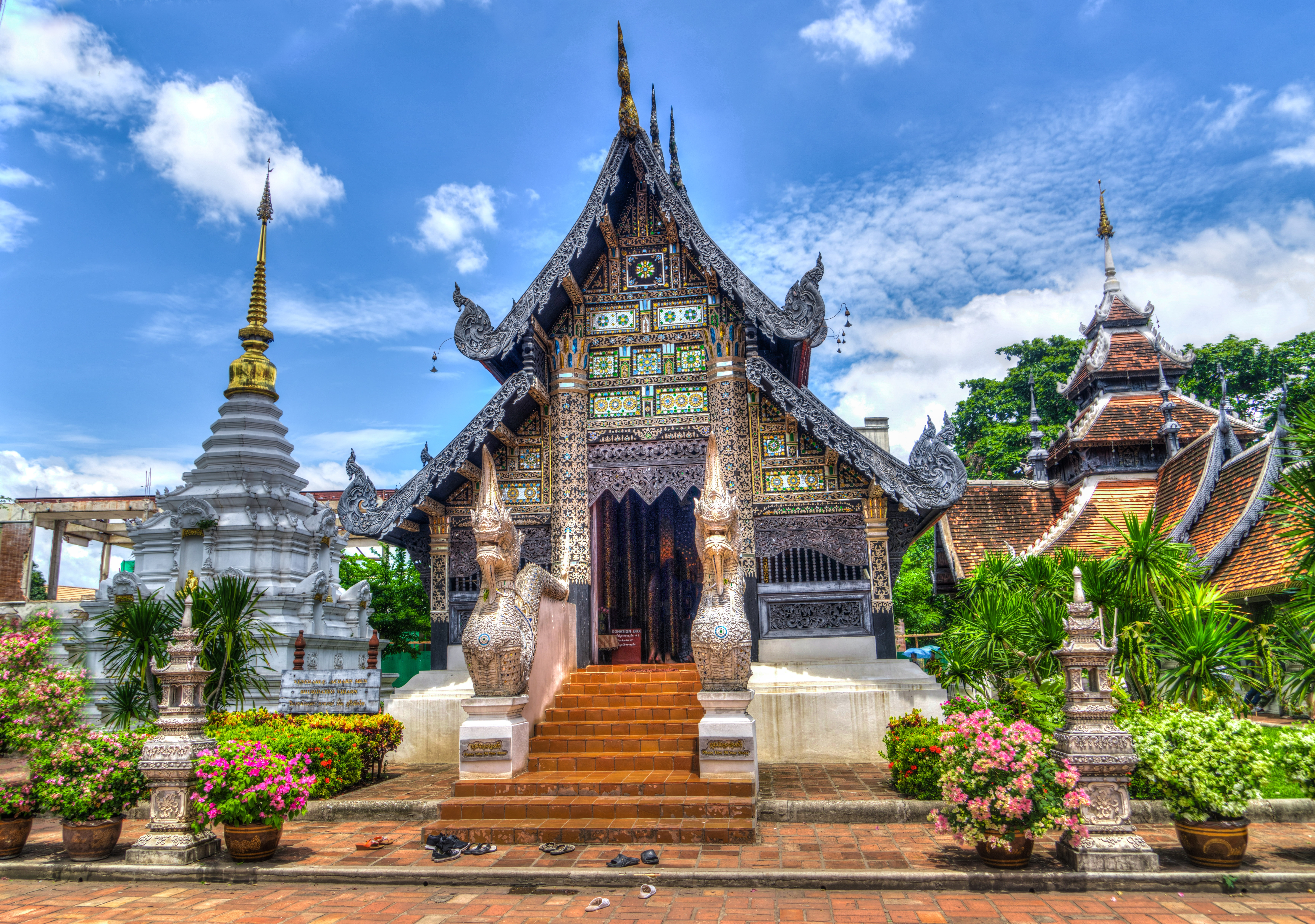 Скачать картинку Чиангмай, Hdr, Города, Храм, Таиланд в телефон бесплатно.