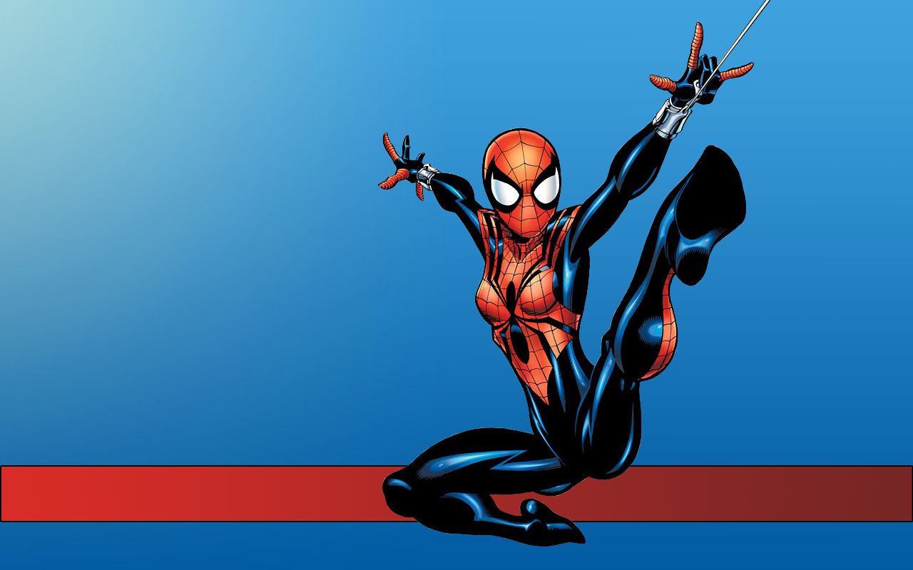 spider woman and spiderman wallpaper