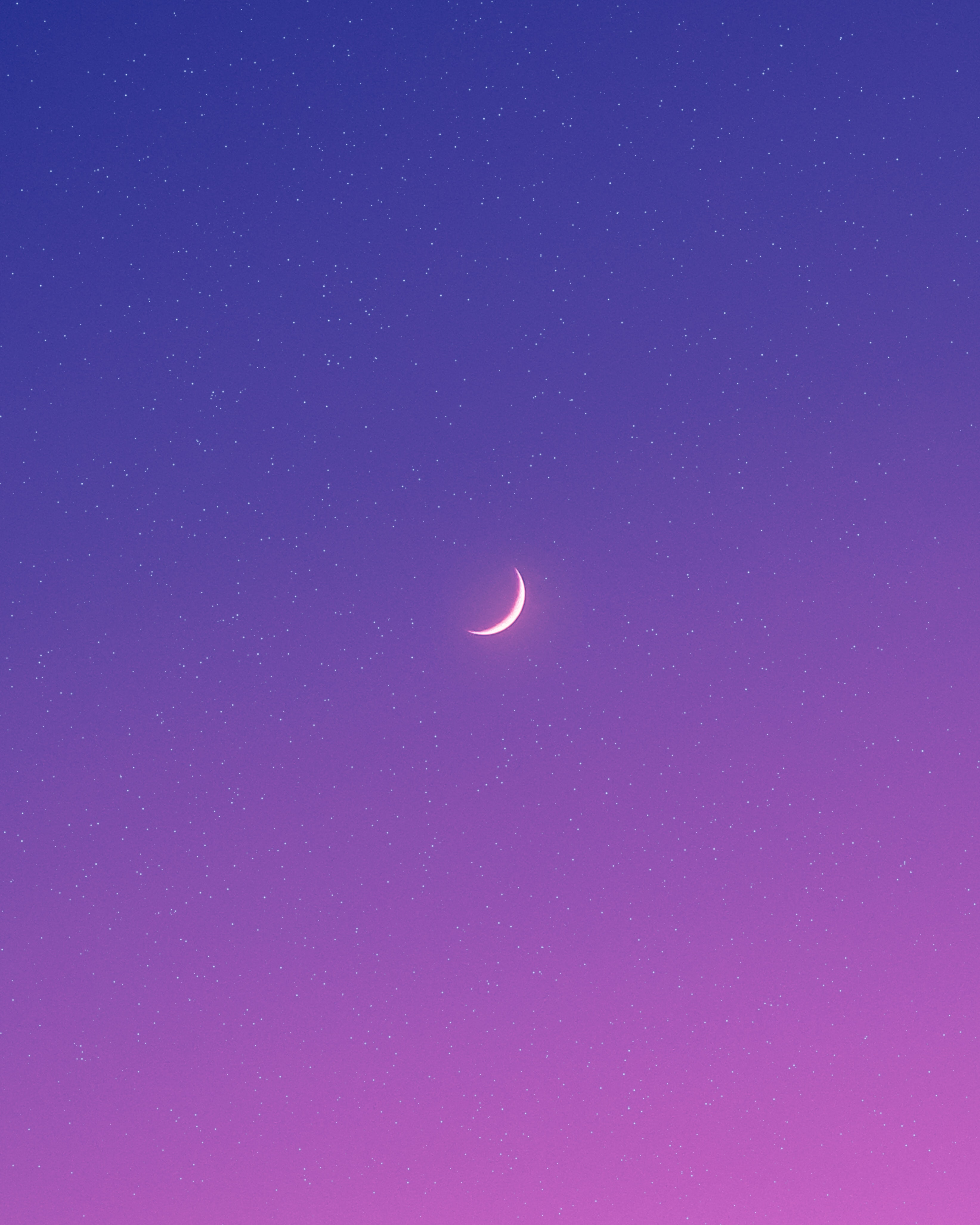 55617 скачать картинку луна, природа, звезды, ночь, фиолетовый - обои и заставки бесплатно