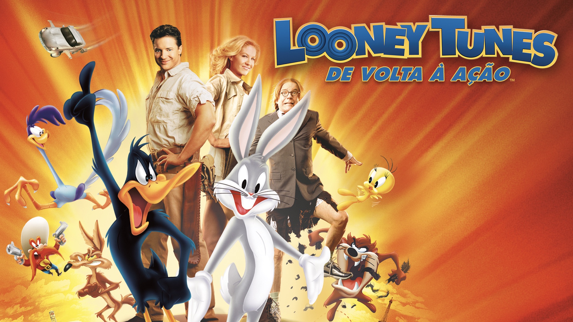 movie, looney tunes: back in action, brendan fraser, bugs bunny, daffy duck, looney tunes, road runner, tasmanian devil (looney tunes), tweety, wile e coyote, yosemite sam
