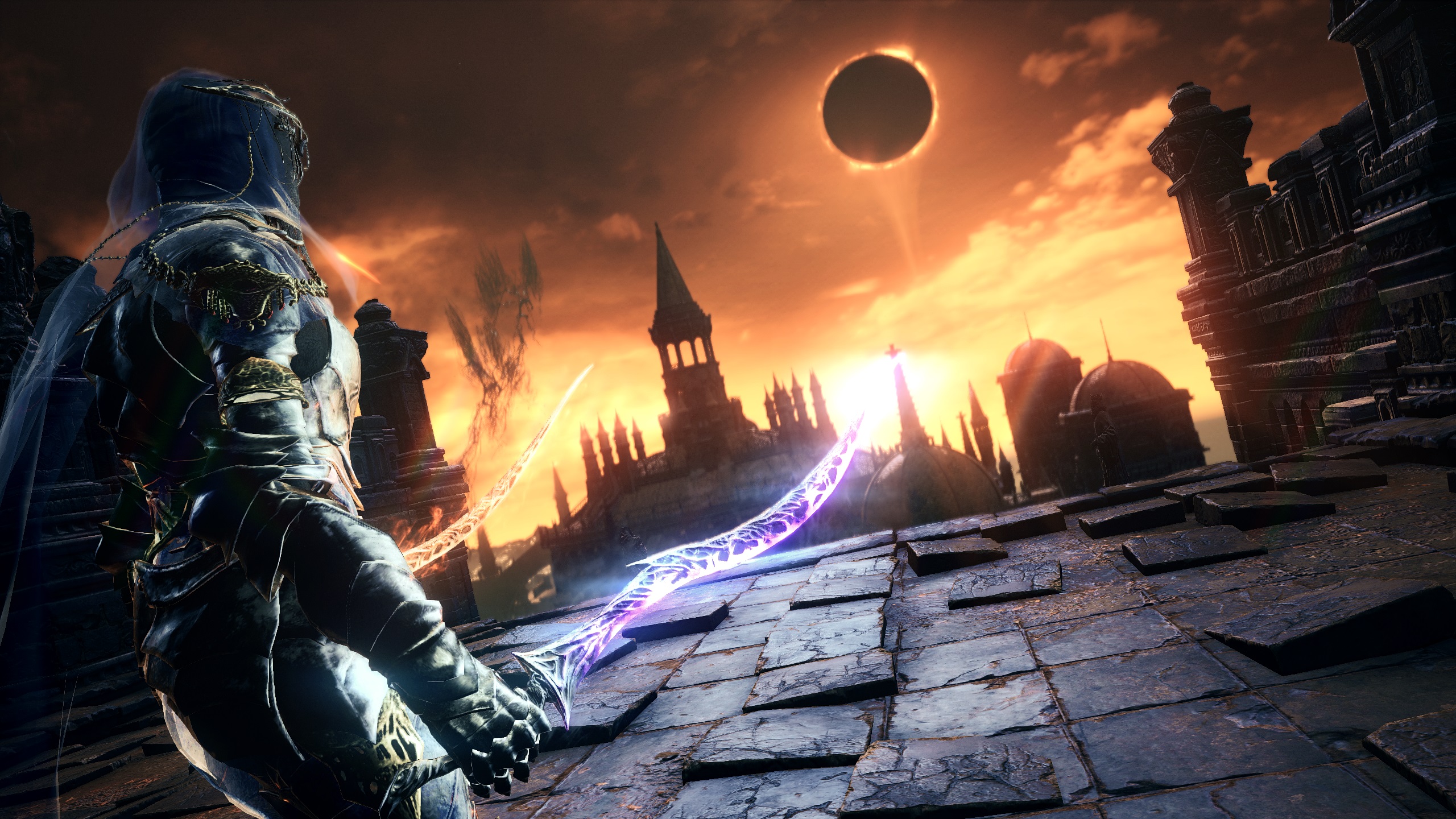 Download PC Wallpaper video game, dark souls iii, eclipse, dark souls