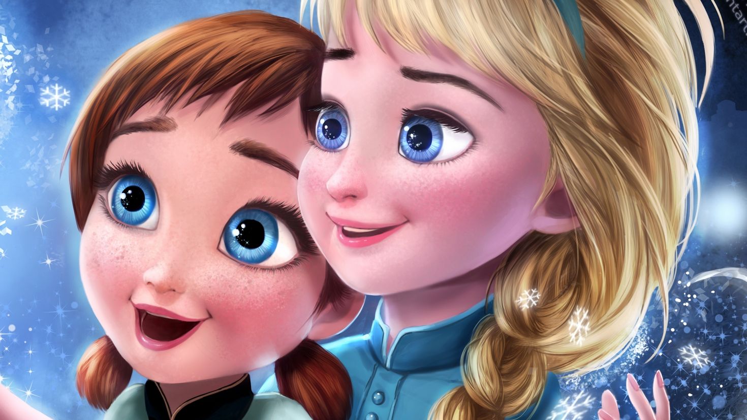 Включи сердца 3 2. Elsa and Anna. Anna Elsa маленькие.