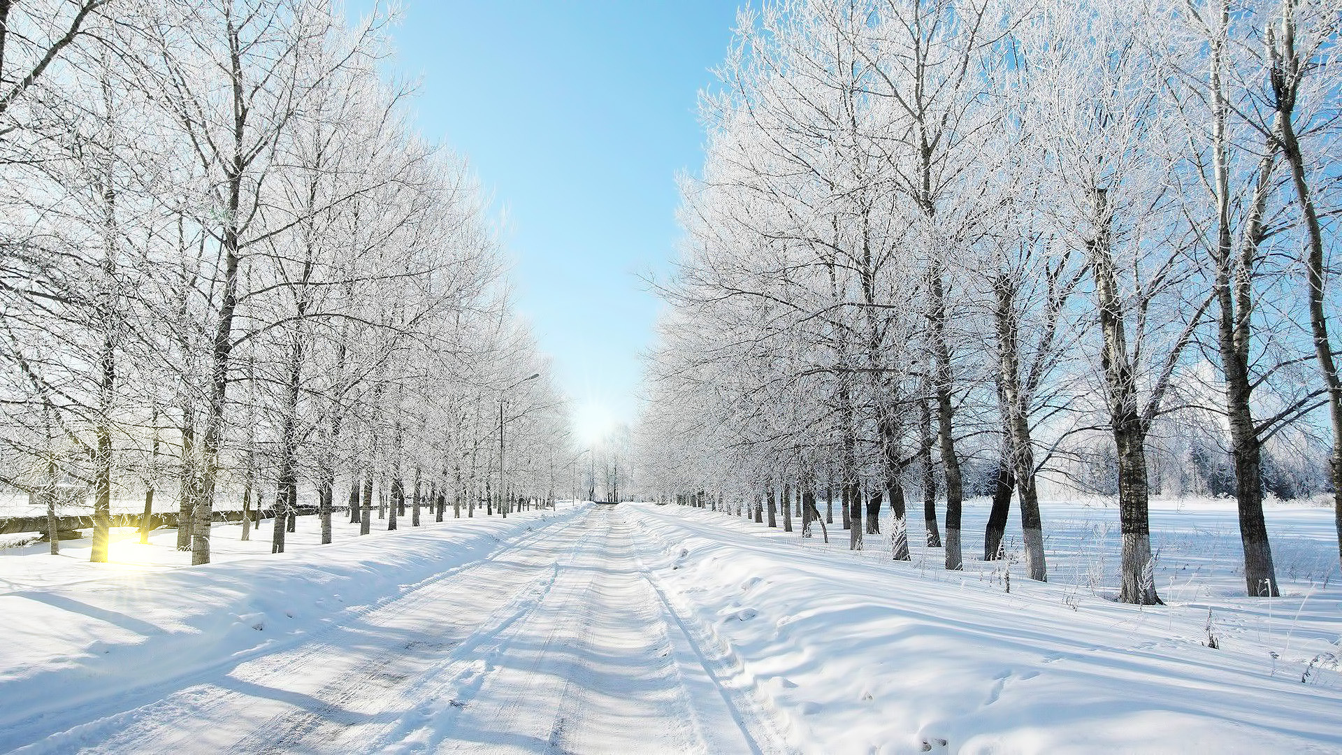Download mobile wallpaper Winter, Landscape, Roads for free.