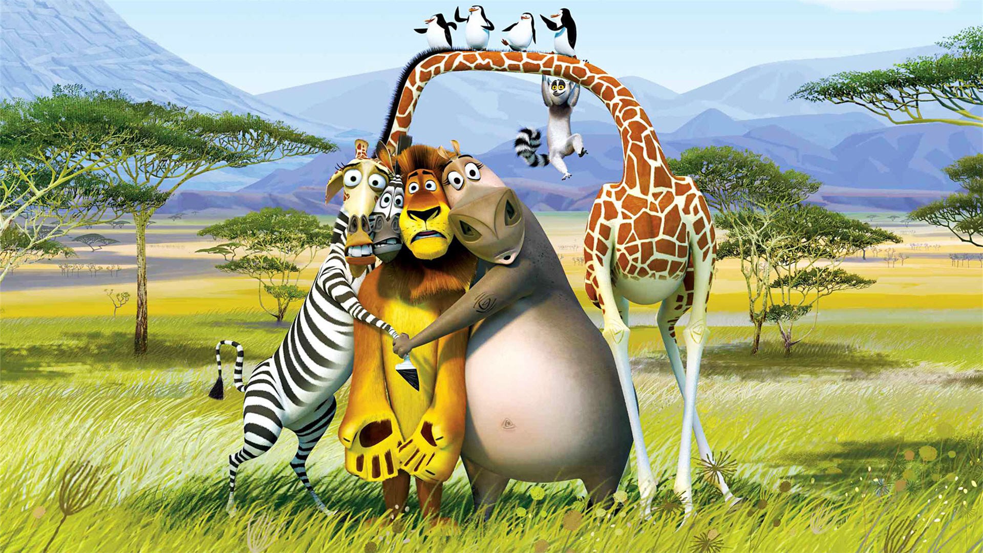 High Definition Madagascar: Escape 2 Africa background