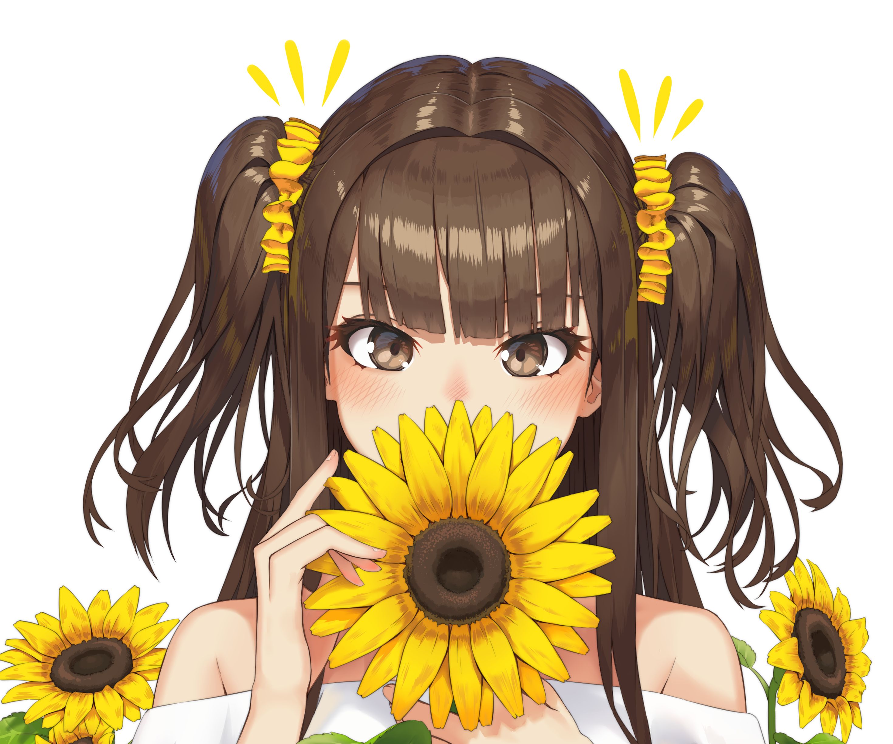 AIGC - sunflower, male, grey hair, yellow green eyes, gen - Hayo AI tools