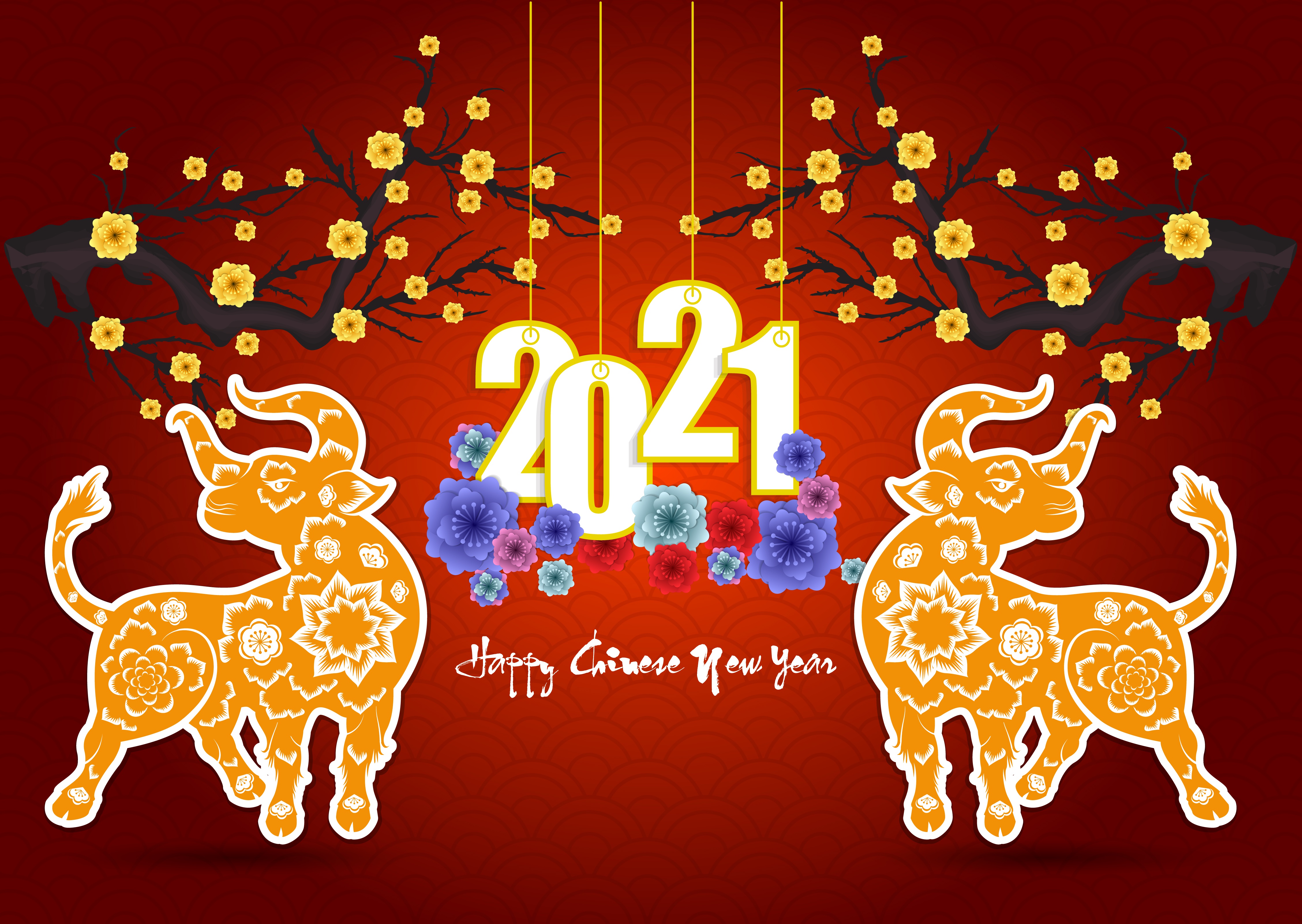 1008627 descargar fondo de pantalla día festivo, año nuevo chino, año nuevo 2021: protectores de pantalla e imágenes gratis