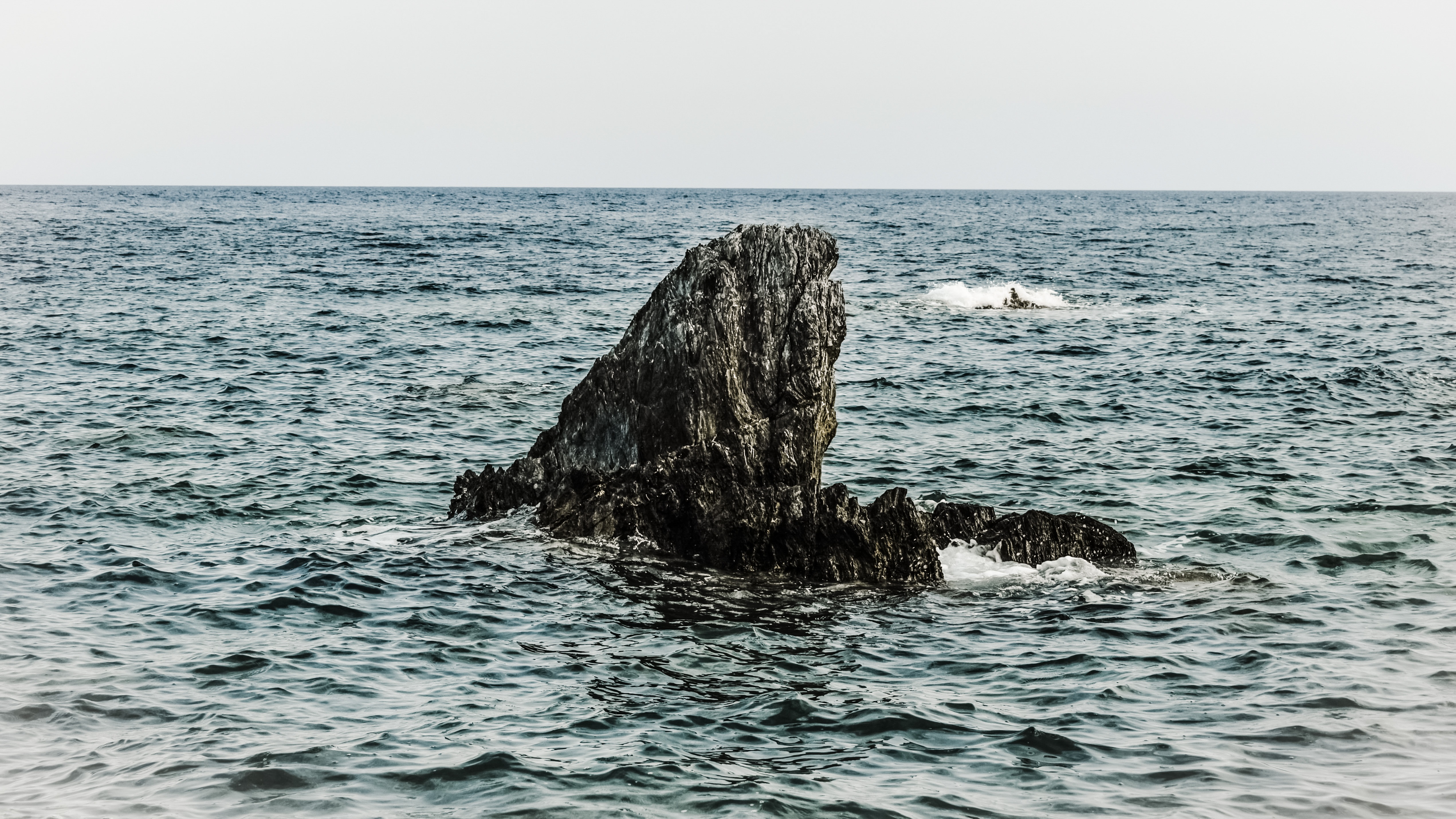 Download mobile wallpaper Rock, Nature, Sky, Sea for free.