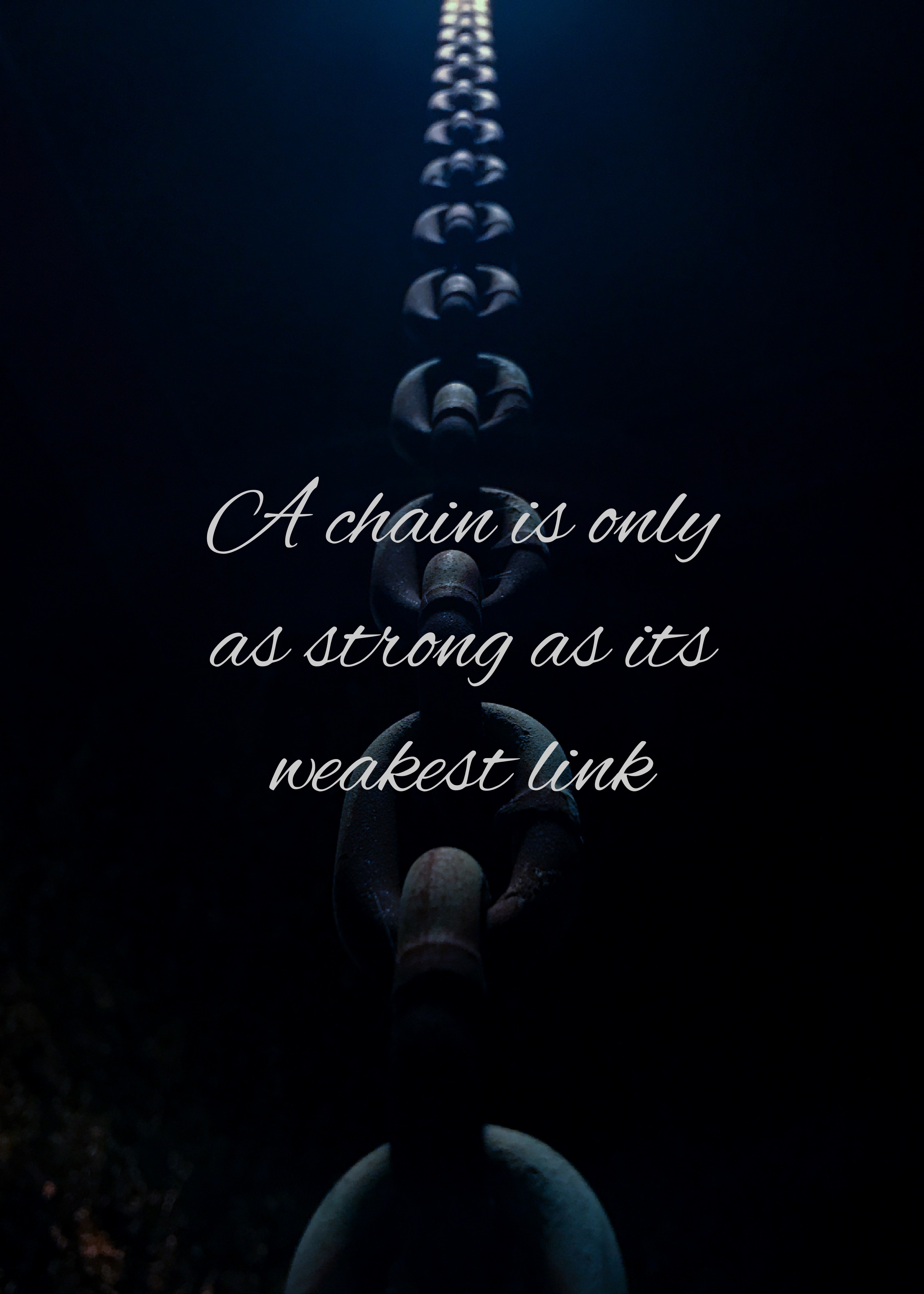 words, strength, force, phrase, chain, weakness, link Phone Background