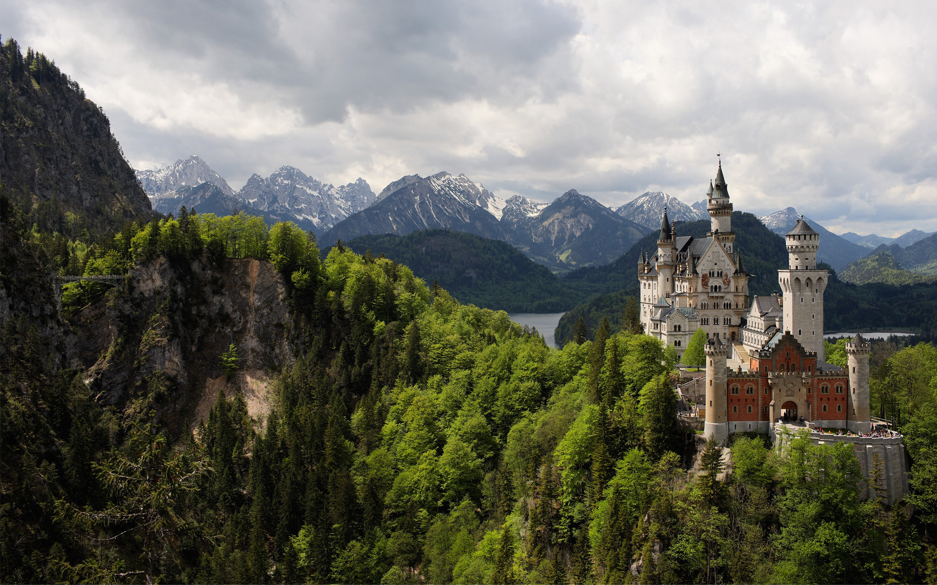 Download mobile wallpaper Landscape, Mountains, Architecture, Castles for free.