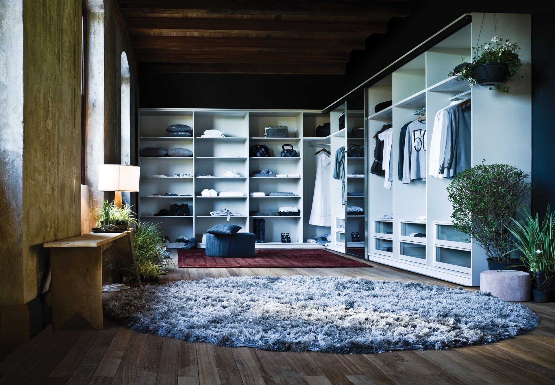 wardrobe, interior, miscellanea, miscellaneous, shelves, cupboard, dressing room