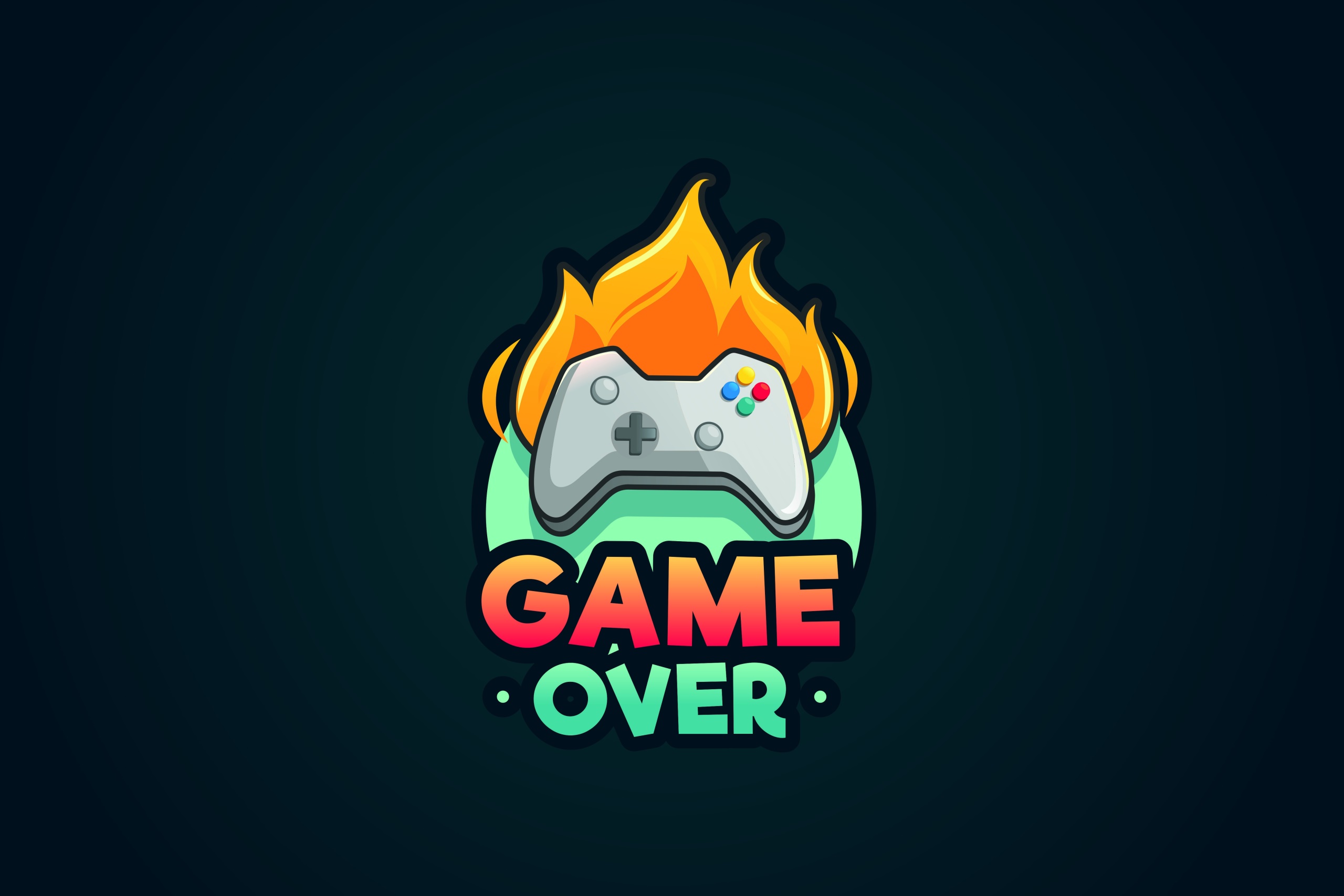 Game Over stamp. Typographic sign, stamp or logo Stock Vector | Adobe Stock