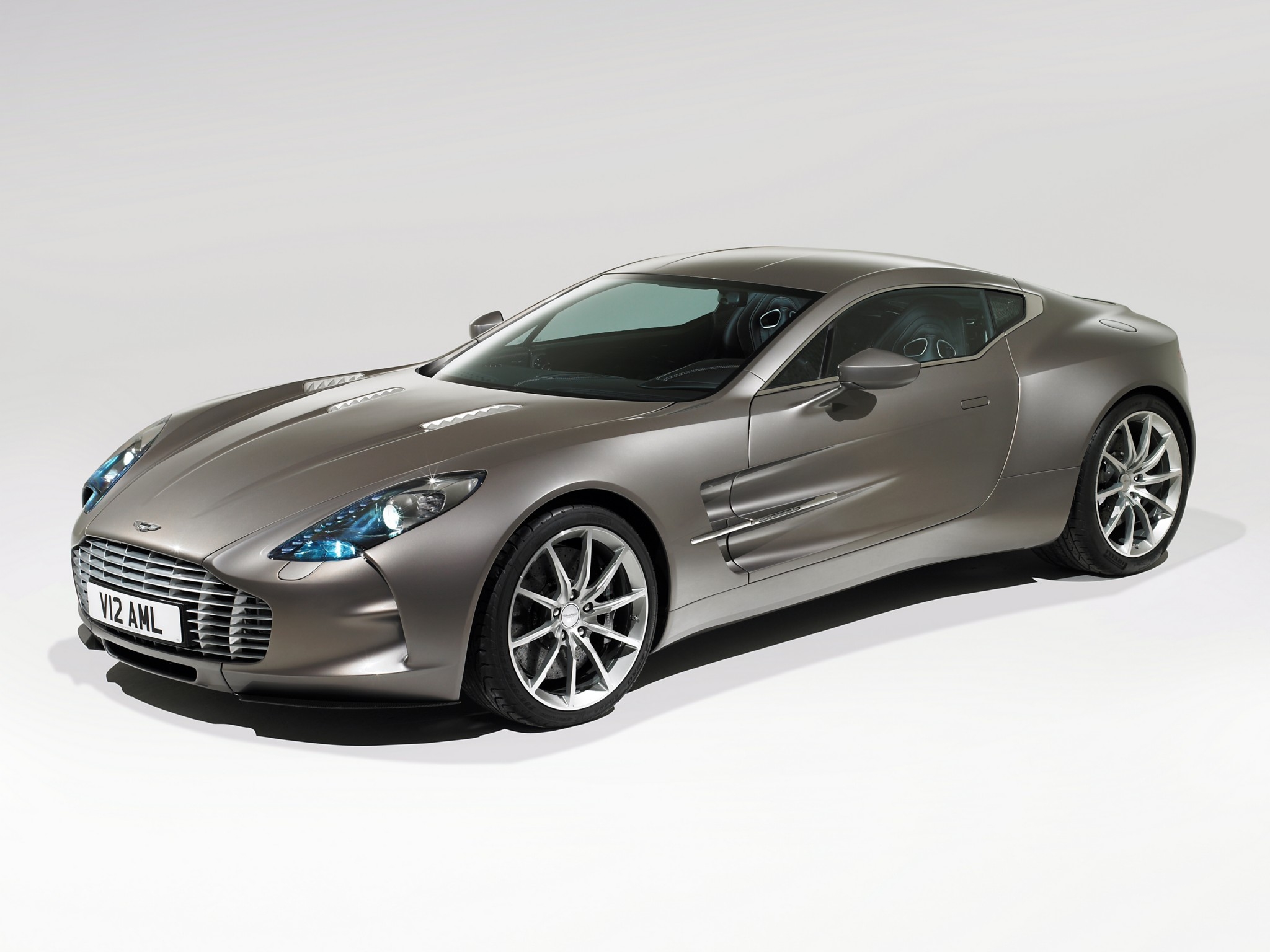 1920 x 1080 picture aston martin, cars, sports, auto, grey, side view, 2009, one 77