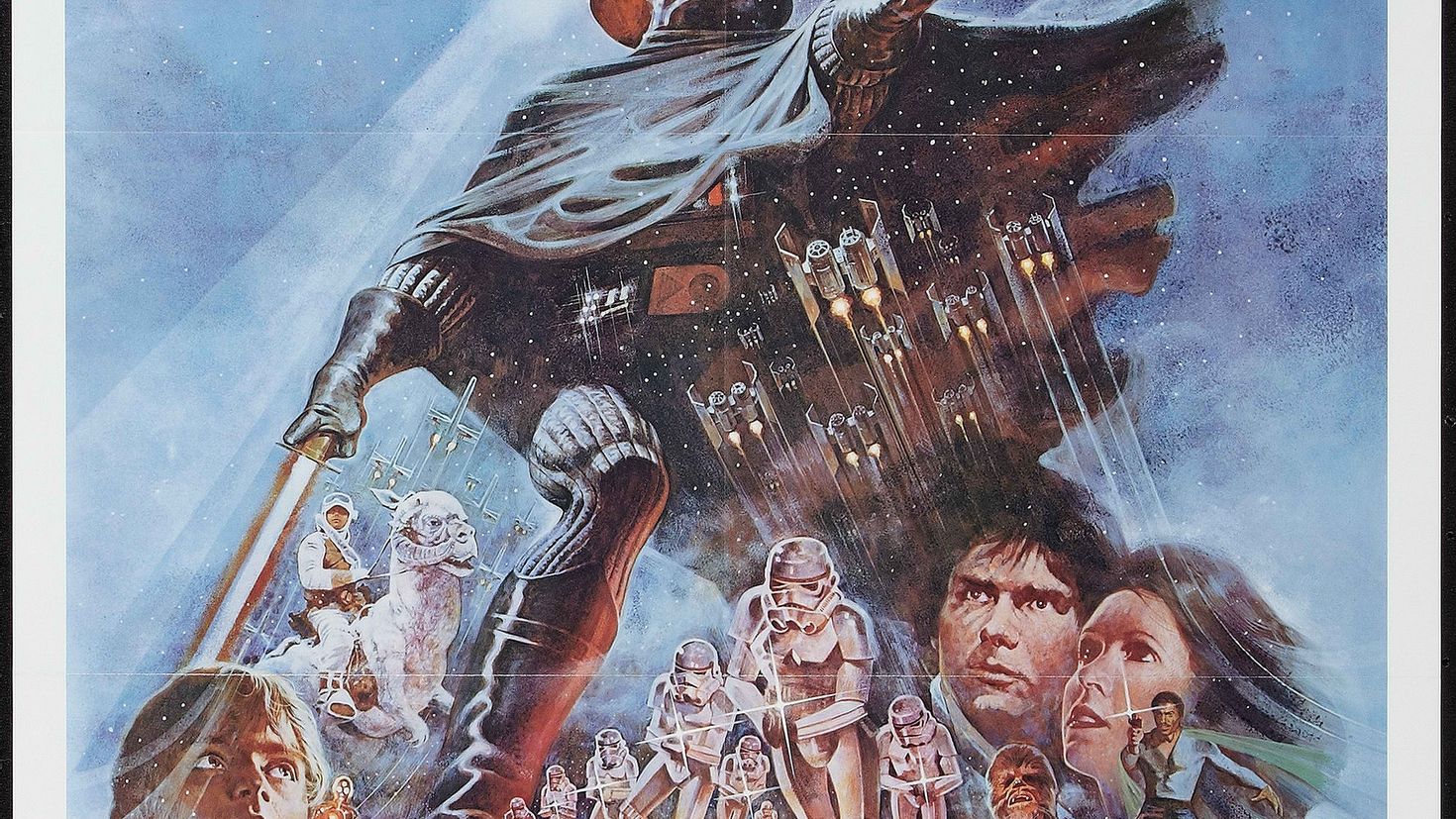 Империя наносит удар. Illustration Star Wars collage. Бракованная партия обои на телефон.