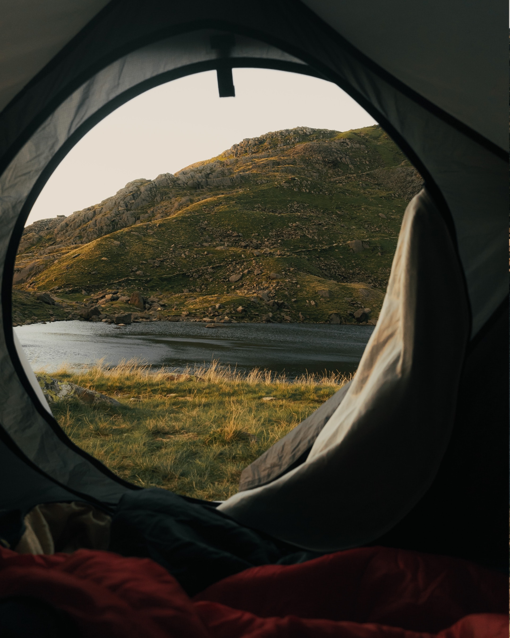 Horizontal Wallpaper campsite, nature, rivers, mountains, miscellanea, miscellaneous, tent, camping