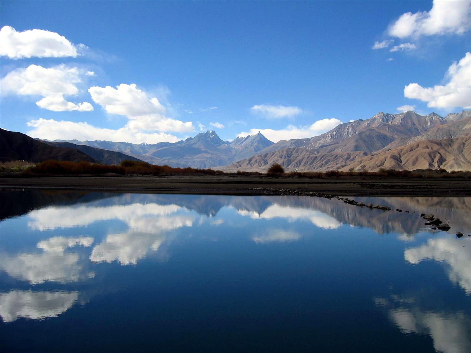 nepal, earth, lake, cloud, mountain, nature, reflection, water