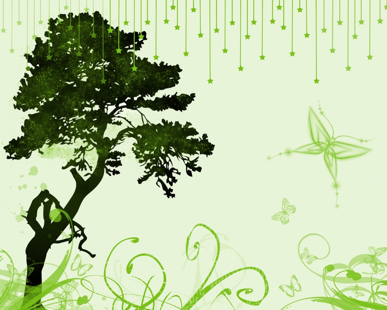 Download mobile wallpaper Trees, Abstract for free.