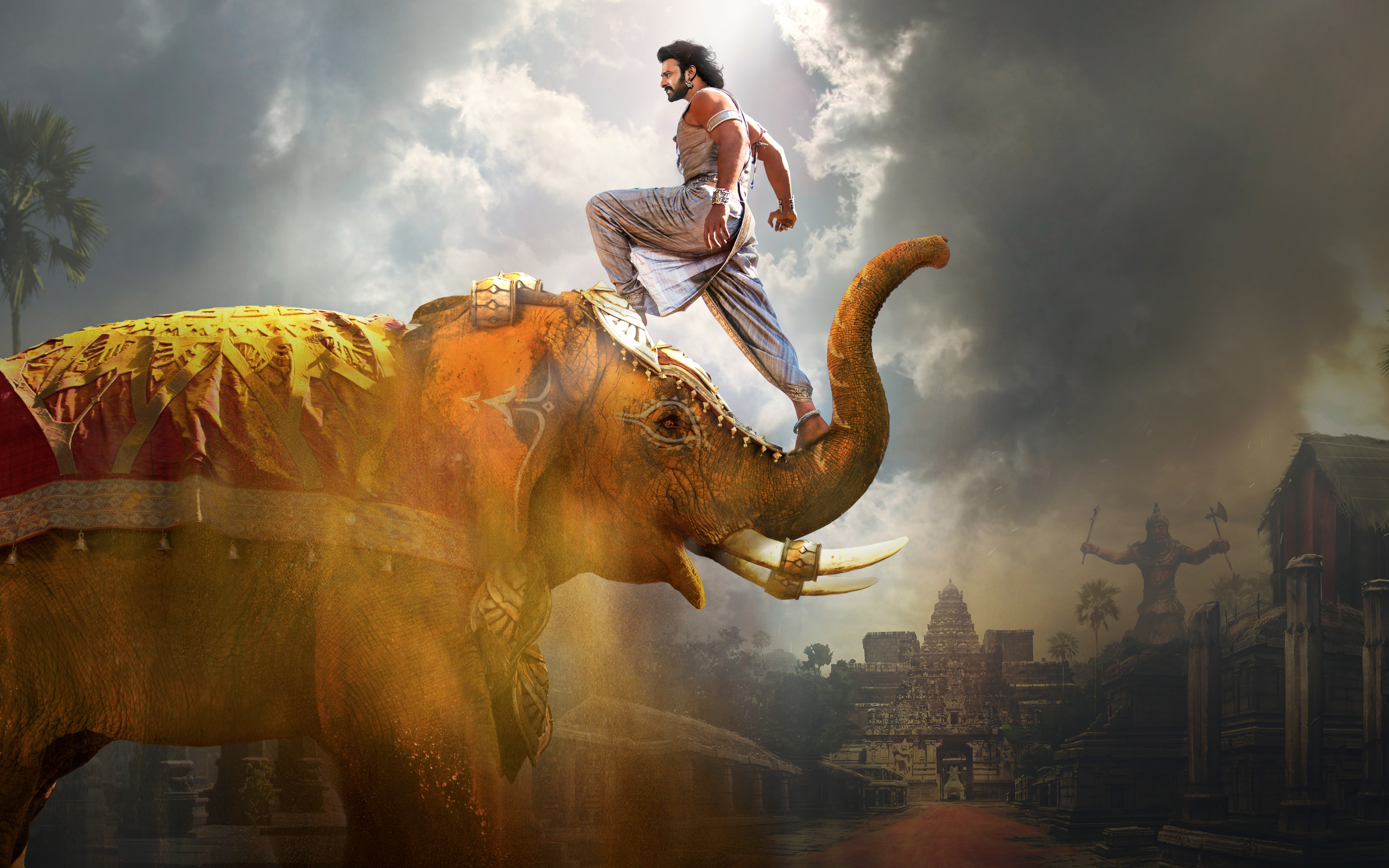 Download mobile wallpaper Elephant, Movie, Baahubali 2: The Conclusion for free.