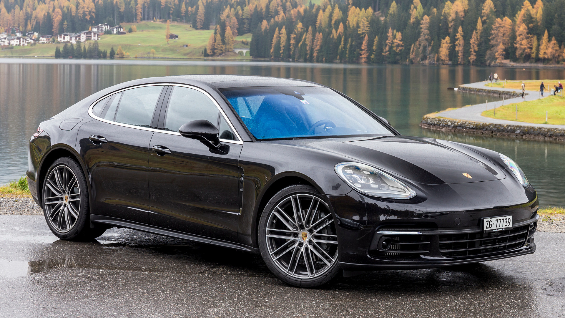 Porsche Panamera черный обои