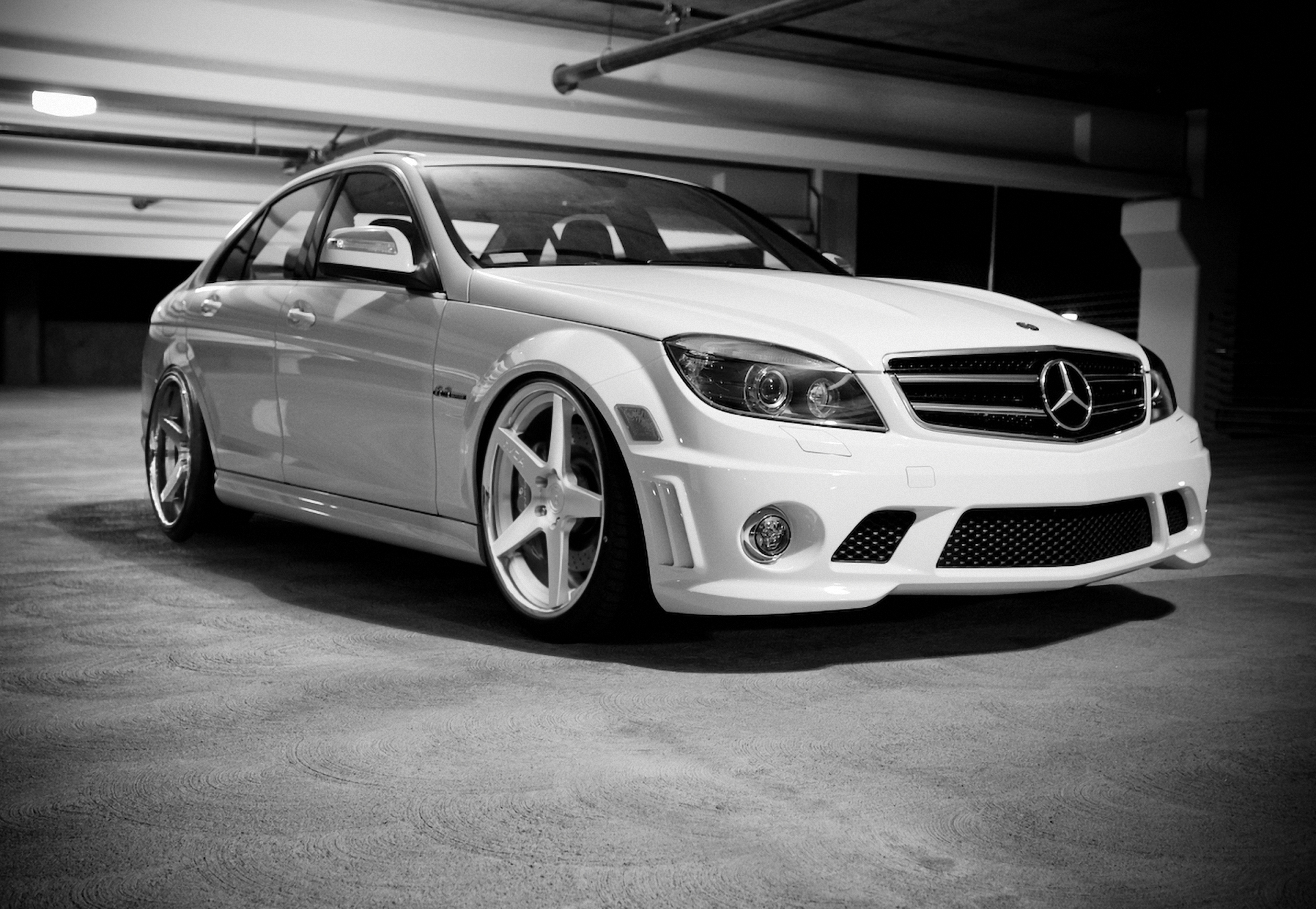 Mercedes Benz c63 AMG черный 1080 HD