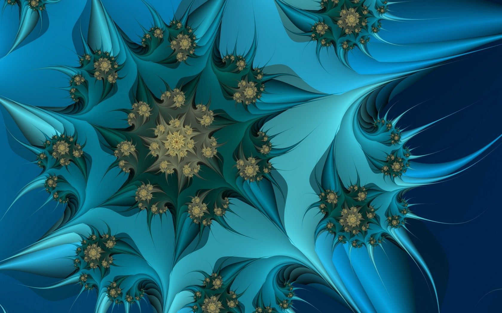 151753 descargar fondo de pantalla flor, abstracción, fondo, azul, fractal: protectores de pantalla e imágenes gratis