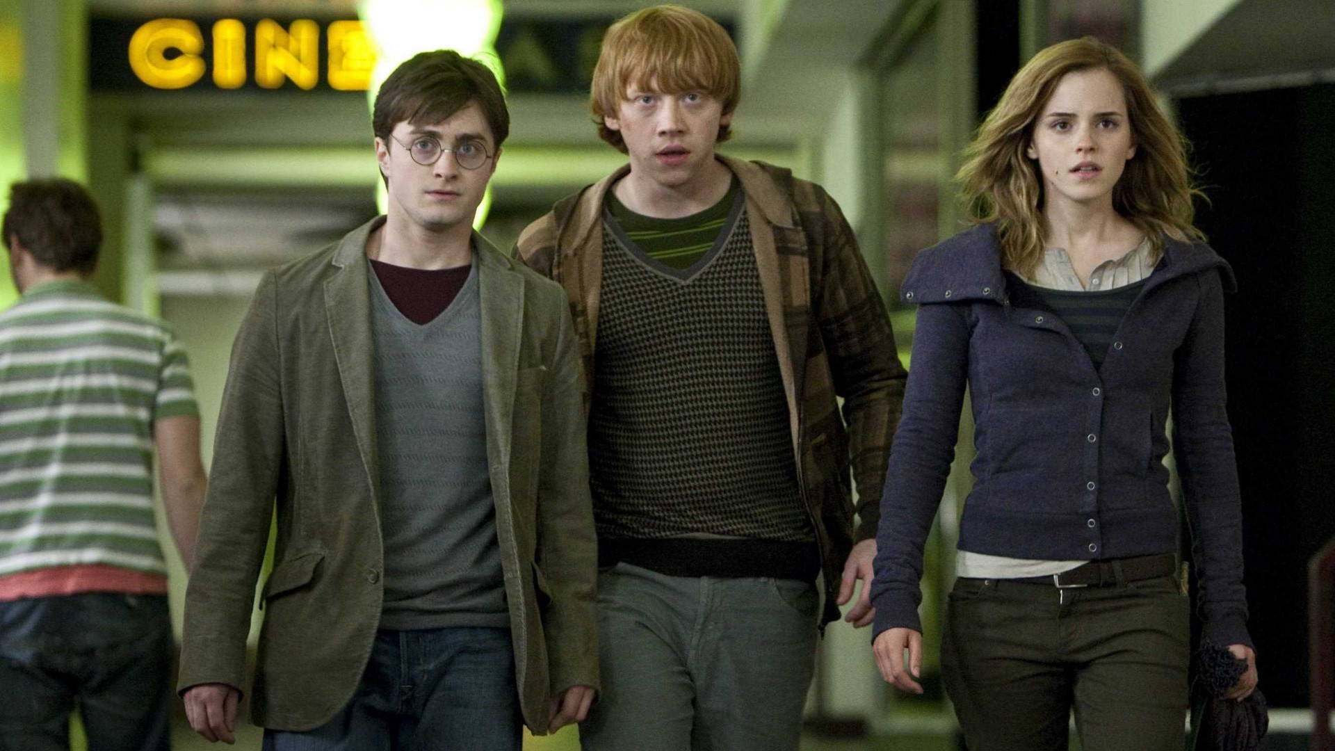 harry potter, movie, harry potter and the deathly hallows: part 1, daniel radcliffe, emma watson, hermione granger, ron weasley, rupert grint Image for desktop