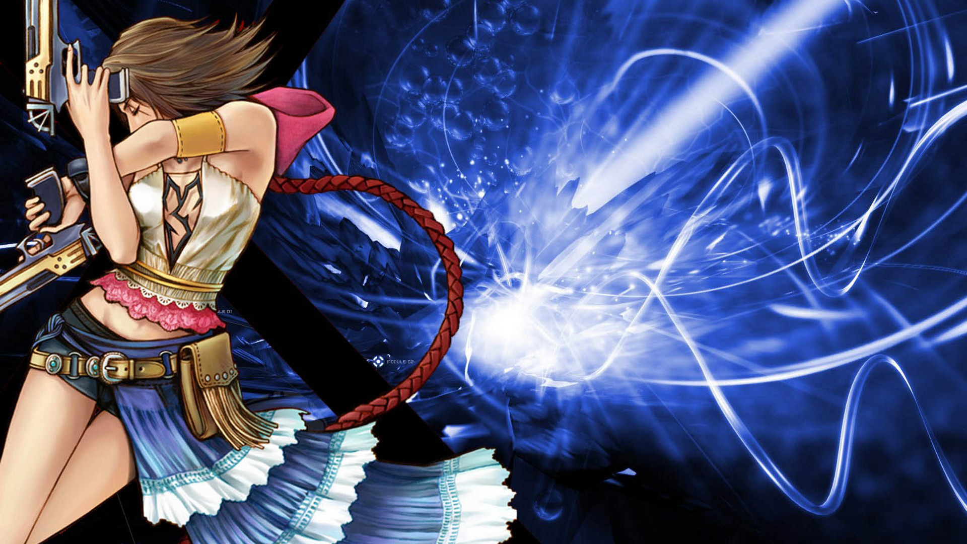 Final Fantasy X-2, games, peine, cg, video game, game, video games, yuna,  rikku, HD wallpaper