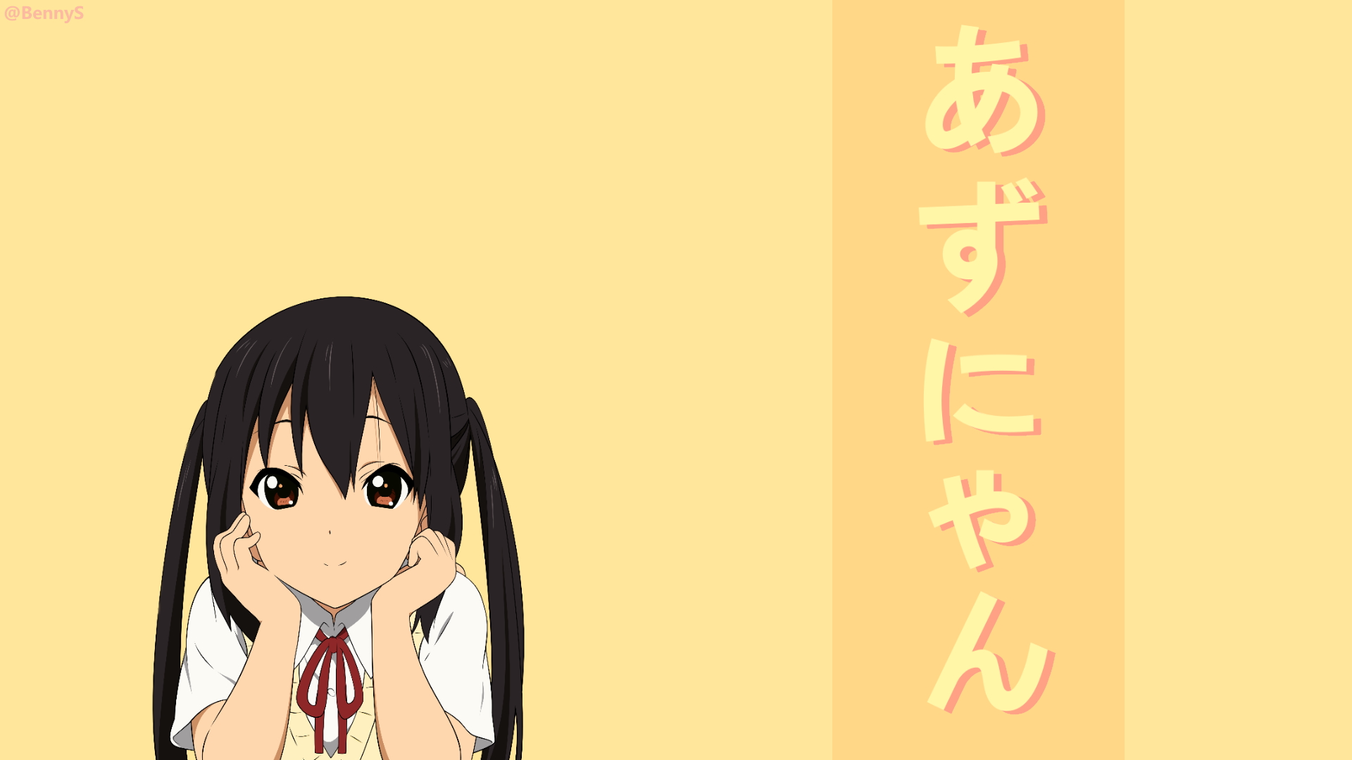 1009044 descargar fondo de pantalla animado, ¡kon!, azusa nakano, kanji: protectores de pantalla e imágenes gratis