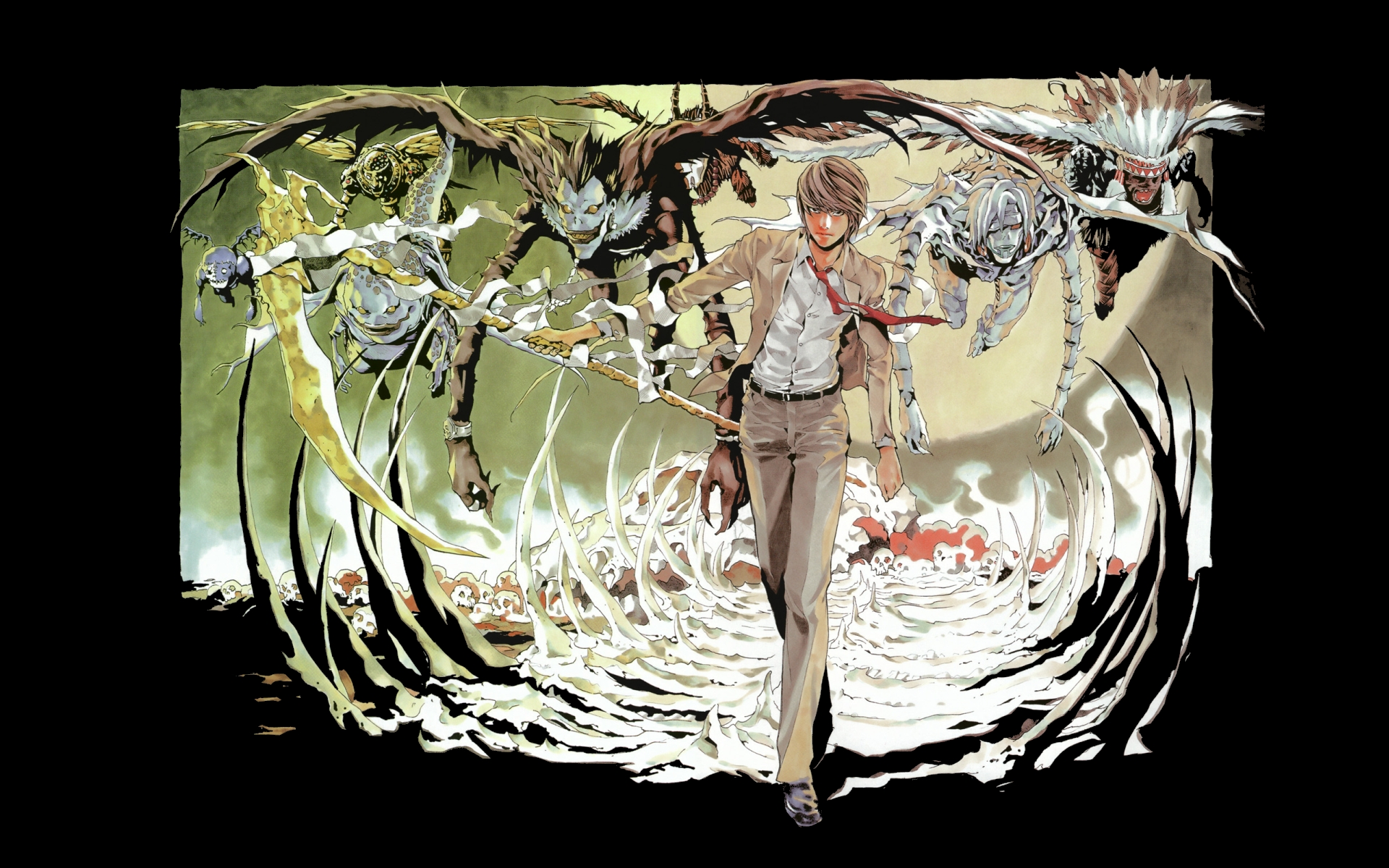 anime, death note, light yagami wallpaper for mobile