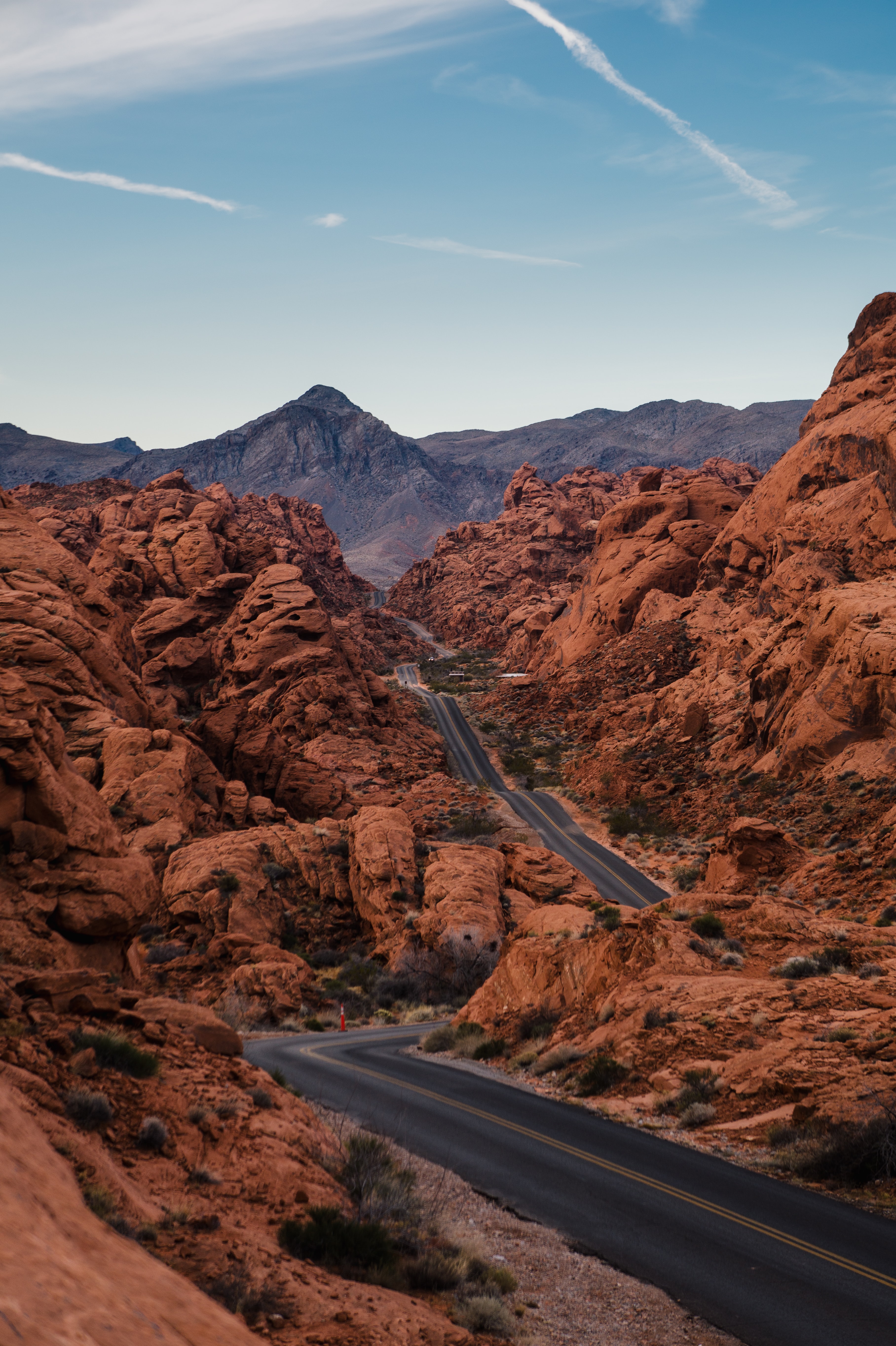 rocks, nature, mountains, road, winding, sinuous, sandy 4K Ultra