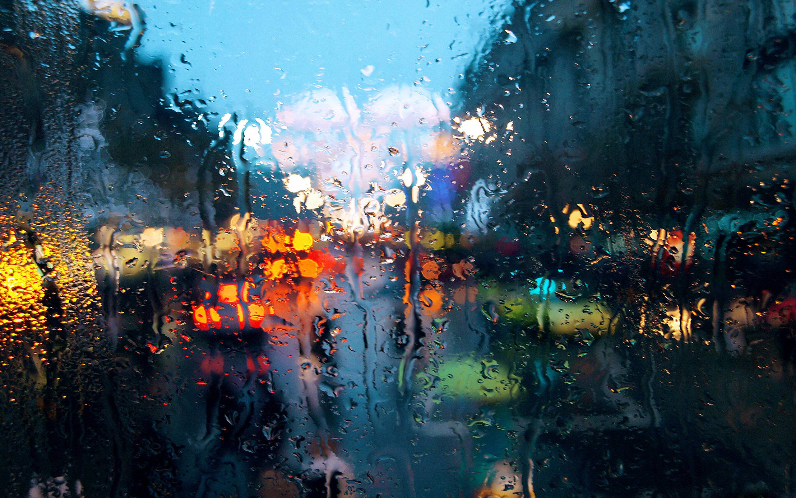 light, water, raindrops, rain, photography HD wallpaper