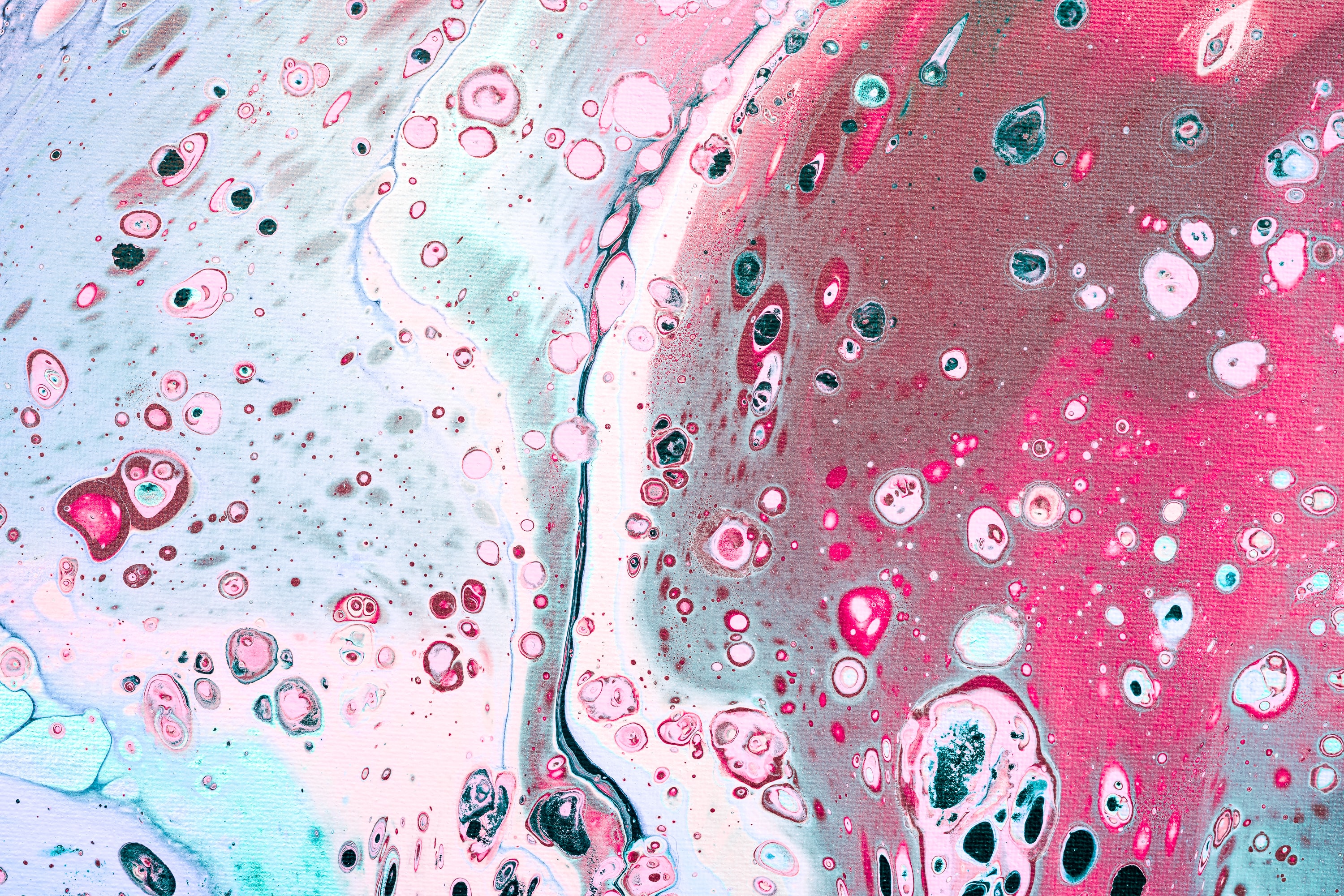Windows Backgrounds fluid art, abstract, pink, divorces, paint, liquid, stains, spots