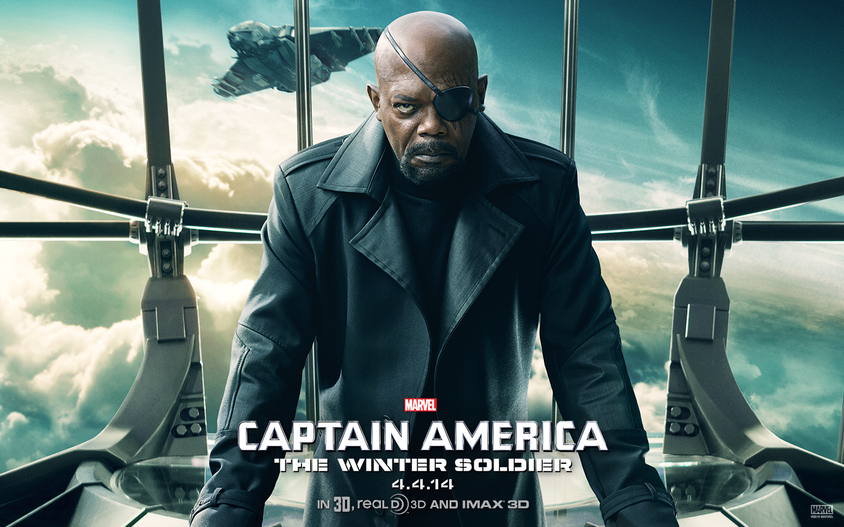 samuel l jackson, movie, captain america: the winter soldier, nick fury, captain america 4K Ultra