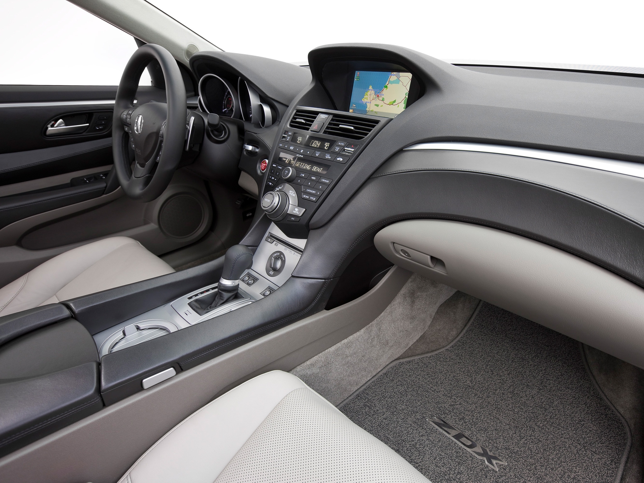 HD wallpaper steering wheel, interior, acura, cars, rudder, salon, speedometer, zdx, 2009