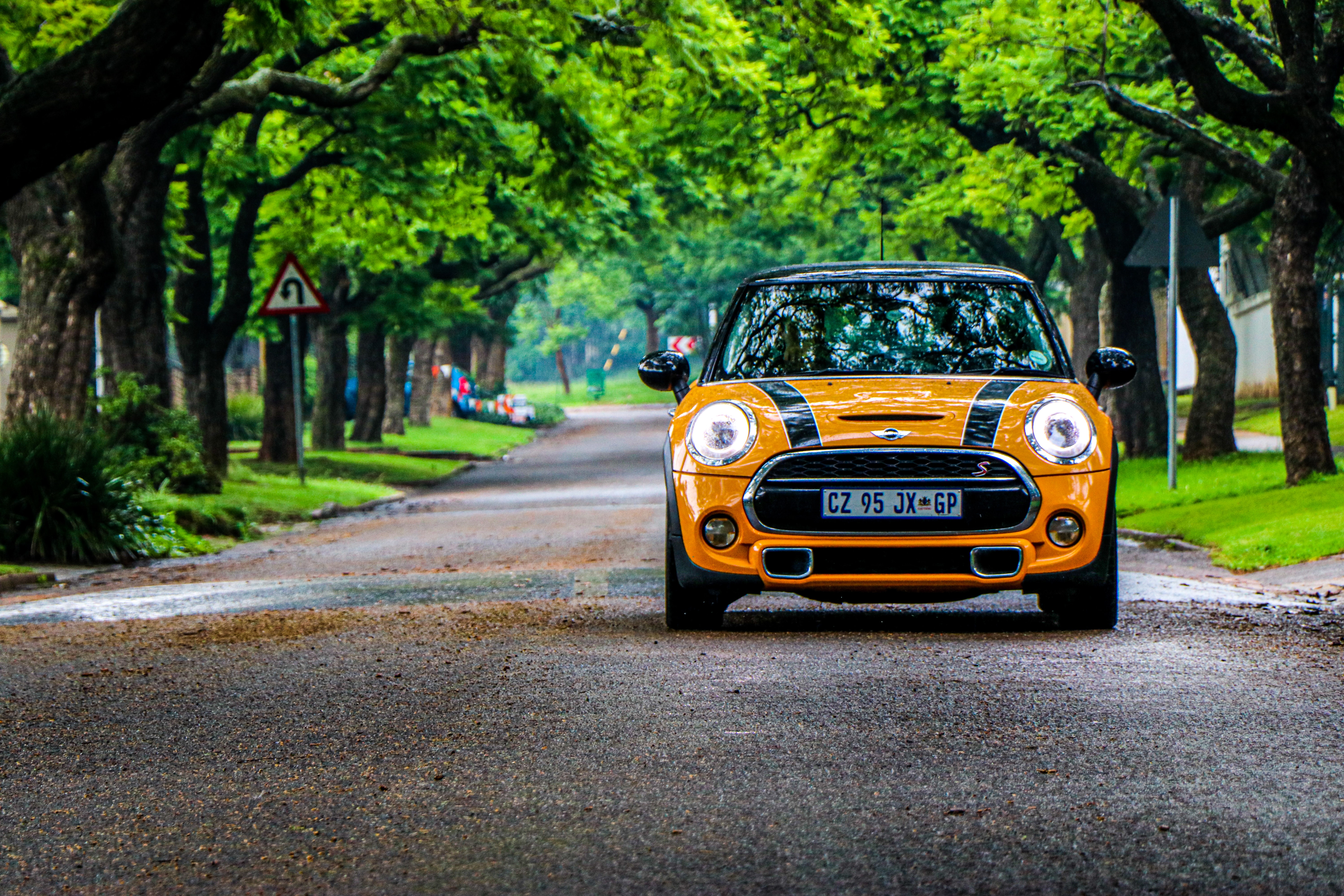 mini cooper, cars, front view, yellow, car, mini cooper s phone background