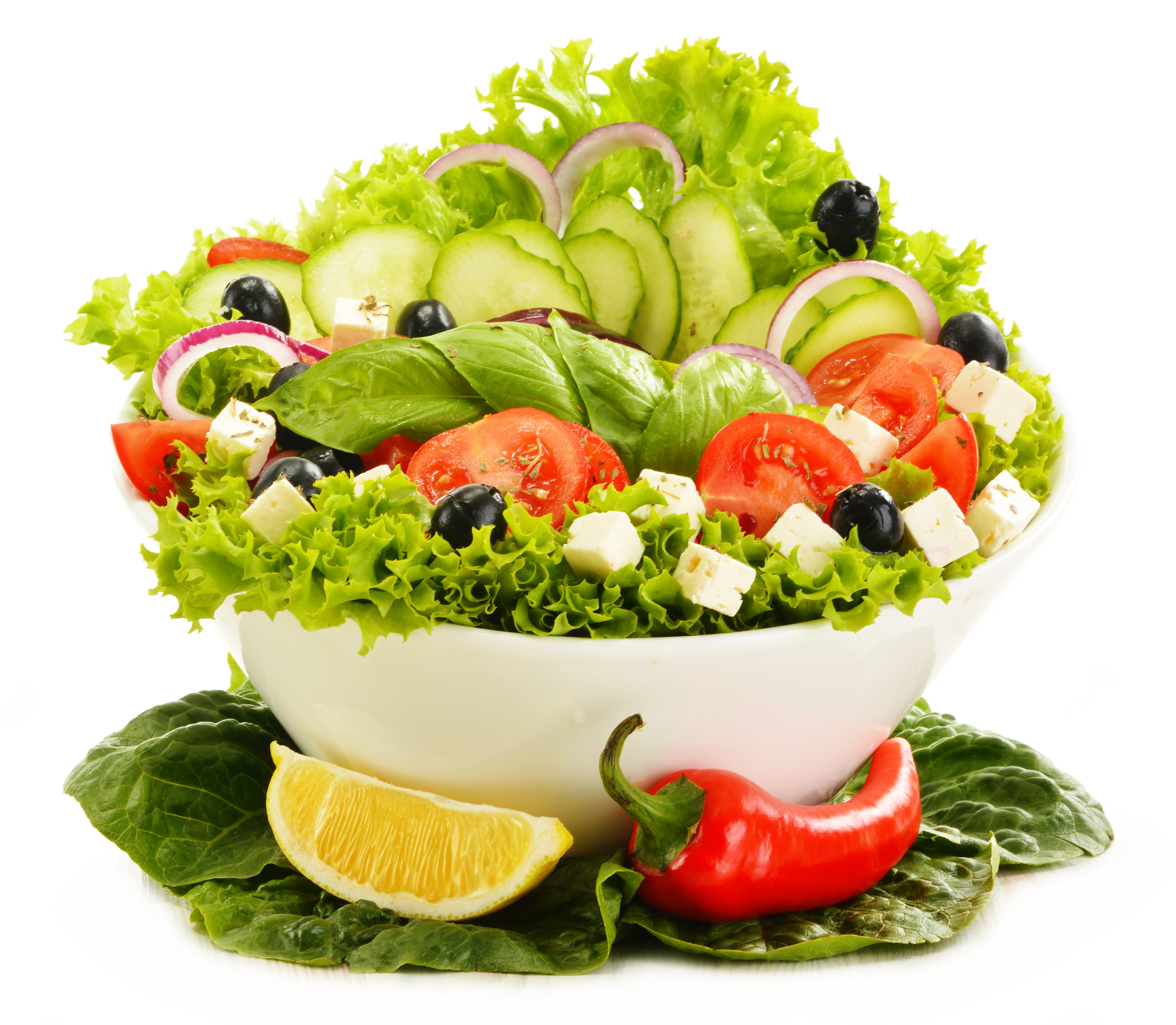 723212 Hintergrundbild herunterladen nahrungsmittel, salat, gurke, zitrone, olive, pfeffer, tomate - Bildschirmschoner und Bilder kostenlos