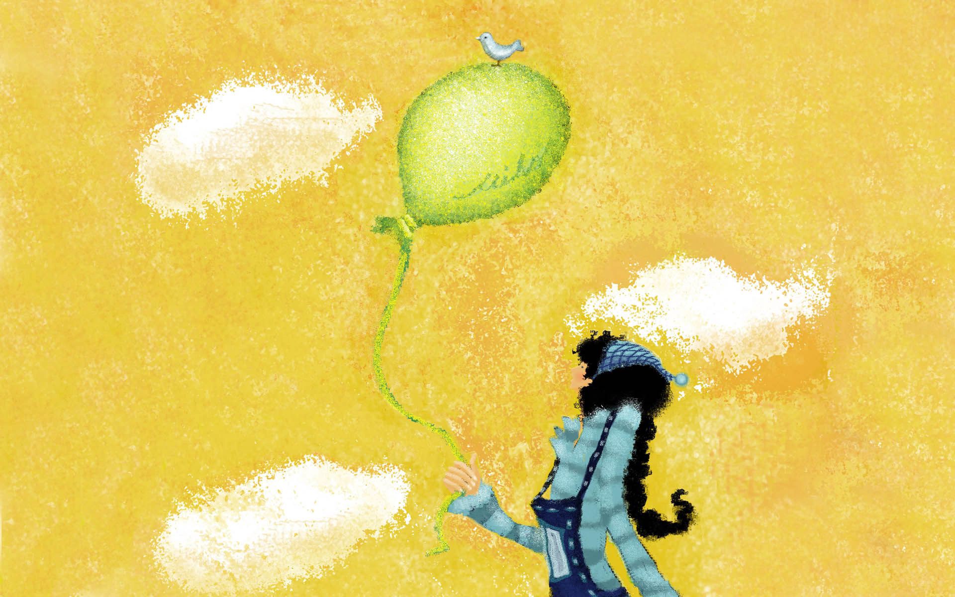 Laden Sie das Verschiedenes, Sonstige, Luftballon, Bummel, Spaziergang, Ballon, Mädchen-Bild kostenlos auf Ihren PC-Desktop herunter