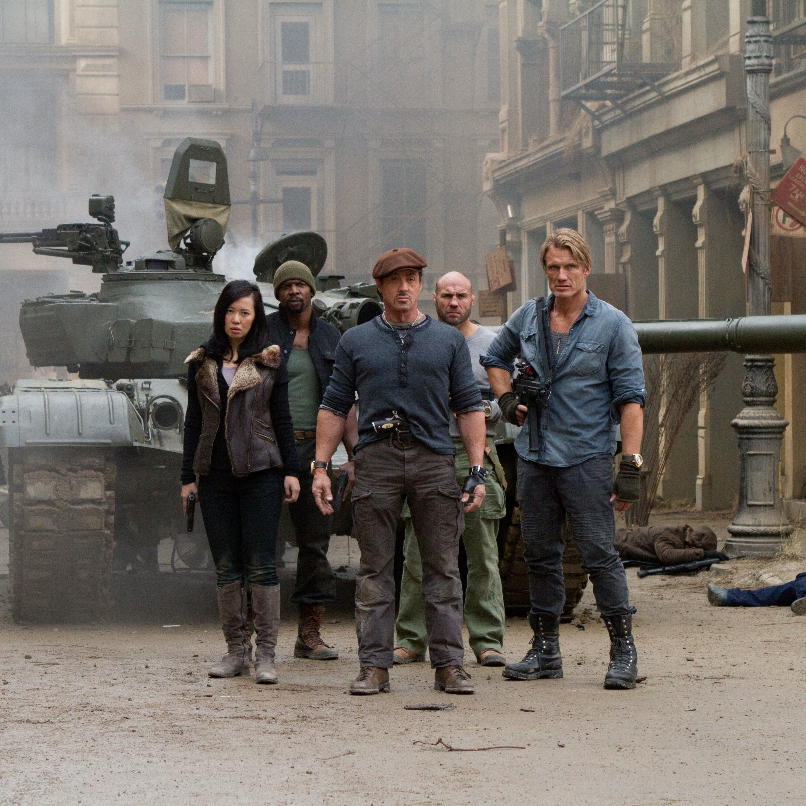 movie, the expendables 2, randy couture, sylvester stallone, dolph lundgren, terry crews, hale caesar, barney ross, gunnar jensen, toll road, nan yu, maggie (the expendables), the expendables