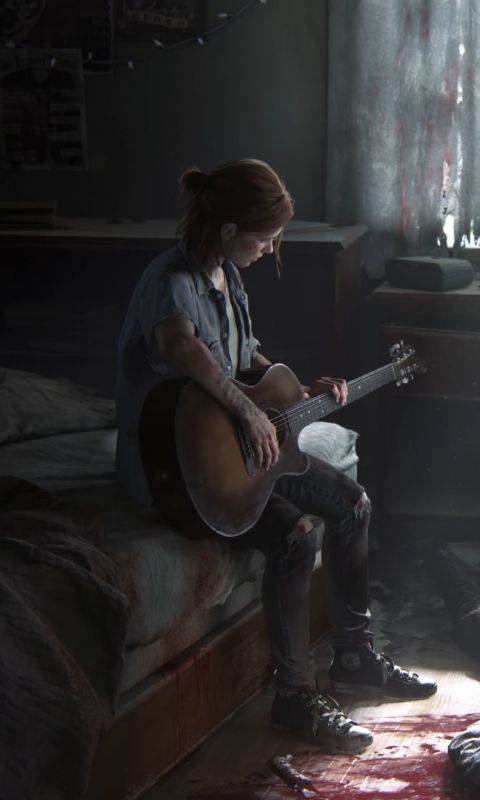 Ellie Guitar Last of Us 2 4K Wallpaper #5.2491